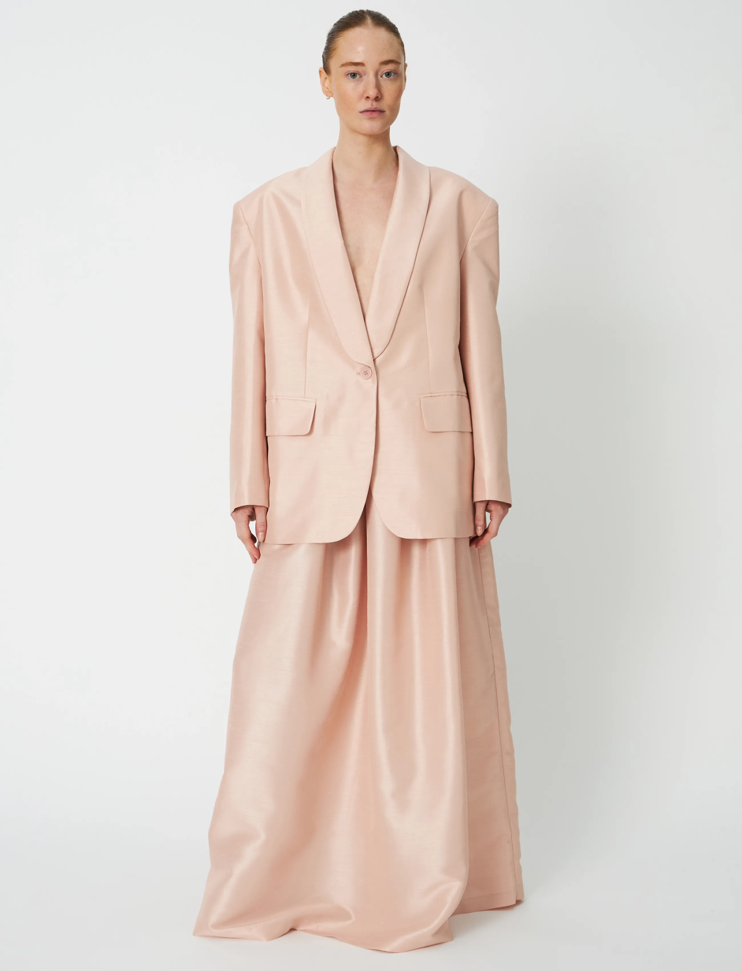Stella Nova - Festive Oversized Blazer - rose dust - 0