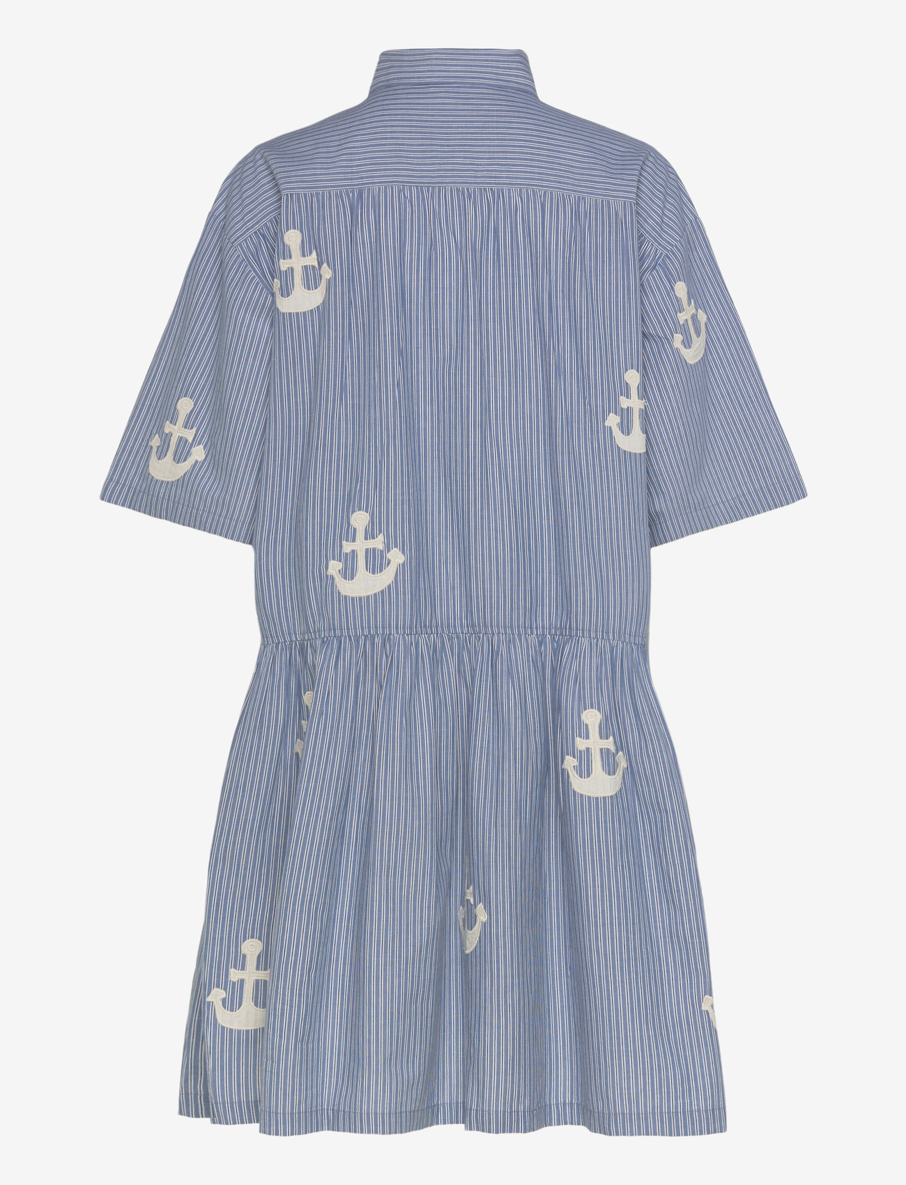 Stella Nova - Oversized Dress with embroidered Anchor - sommerkleider - 313 blue stripes - 2