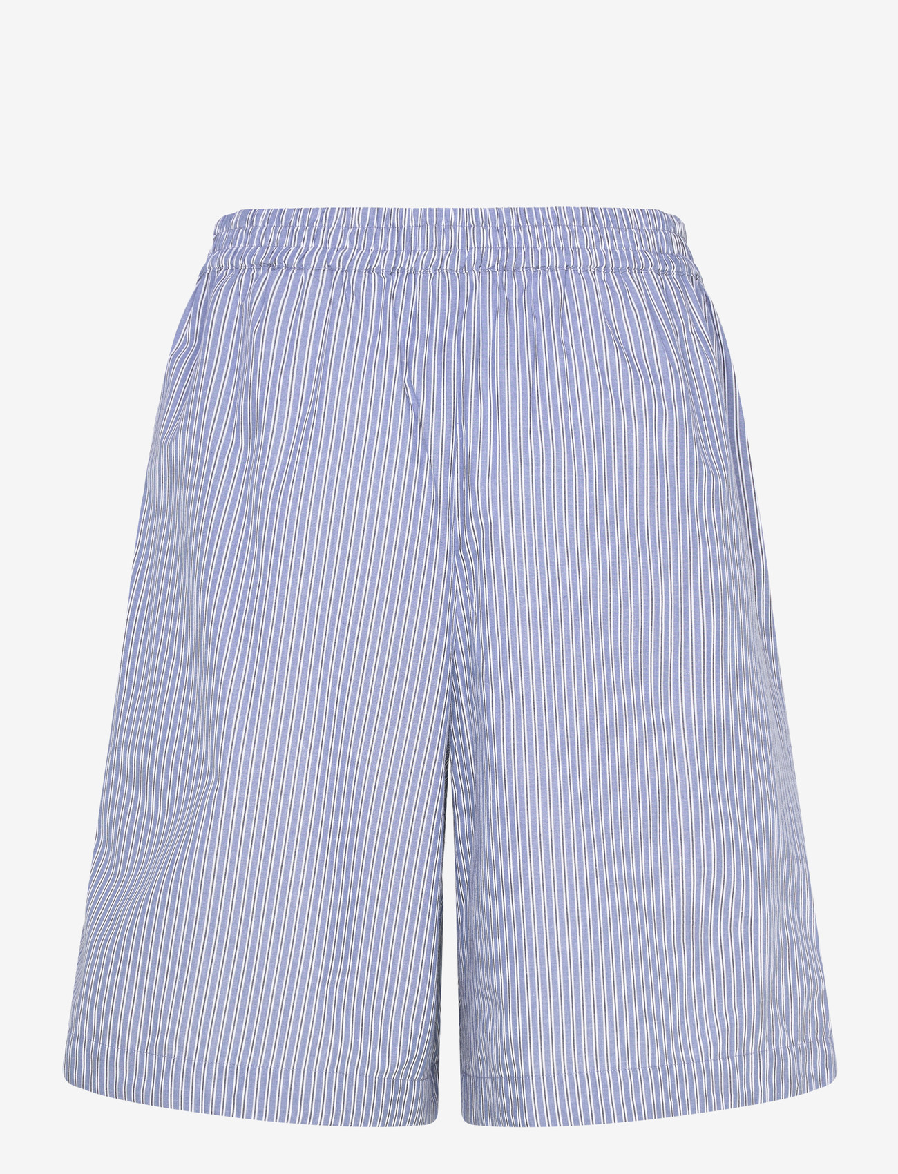 Stella Nova - Striped Anchor Embroidered Shorts - casual shorts - 313 blue stripes - 2