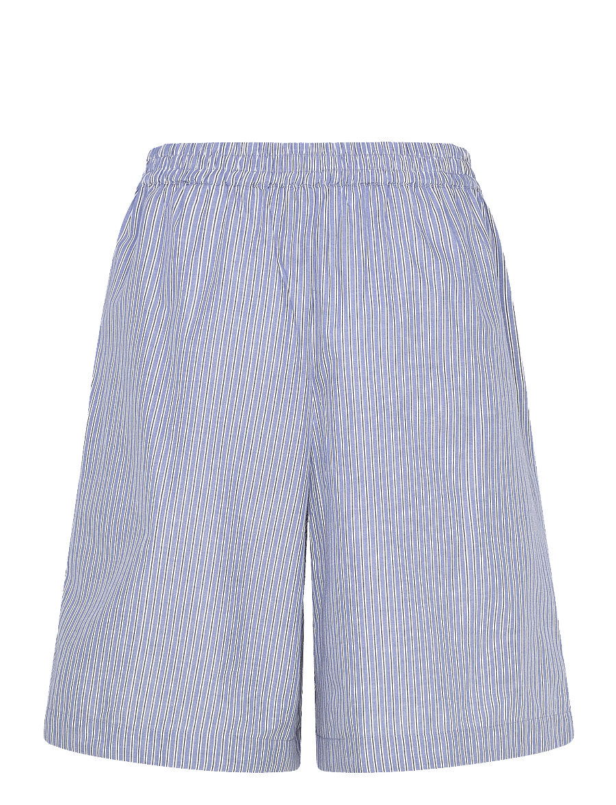 Stella Nova - Striped Anchor Embroidered Shorts - rennot shortsit - 313 blue stripes - 2