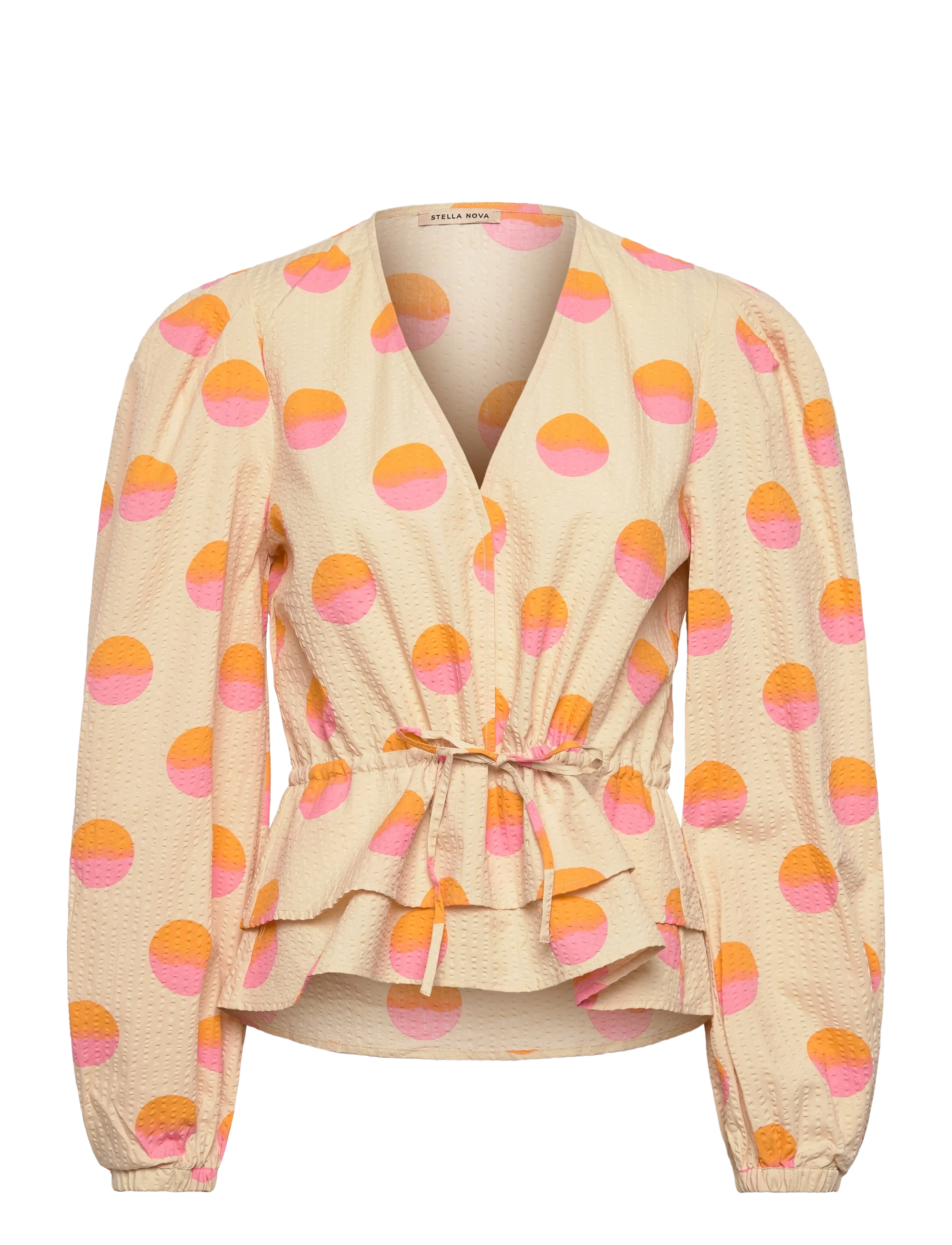 Stella Nova Big Dot Blouse - Stella Nova - CREME/RED DOTS / cream