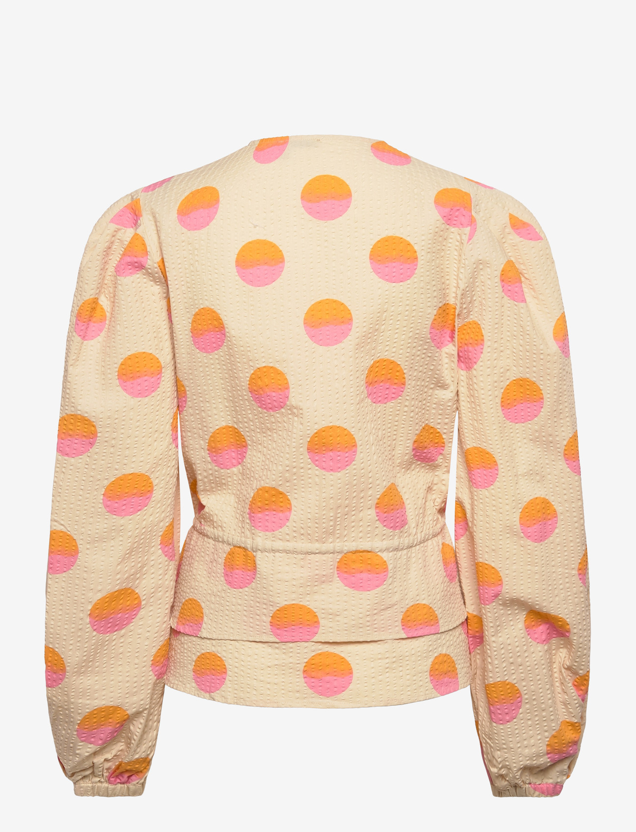 Stella Nova - Big Dot Blouse - långärmade blusar - creme/red dots - 2