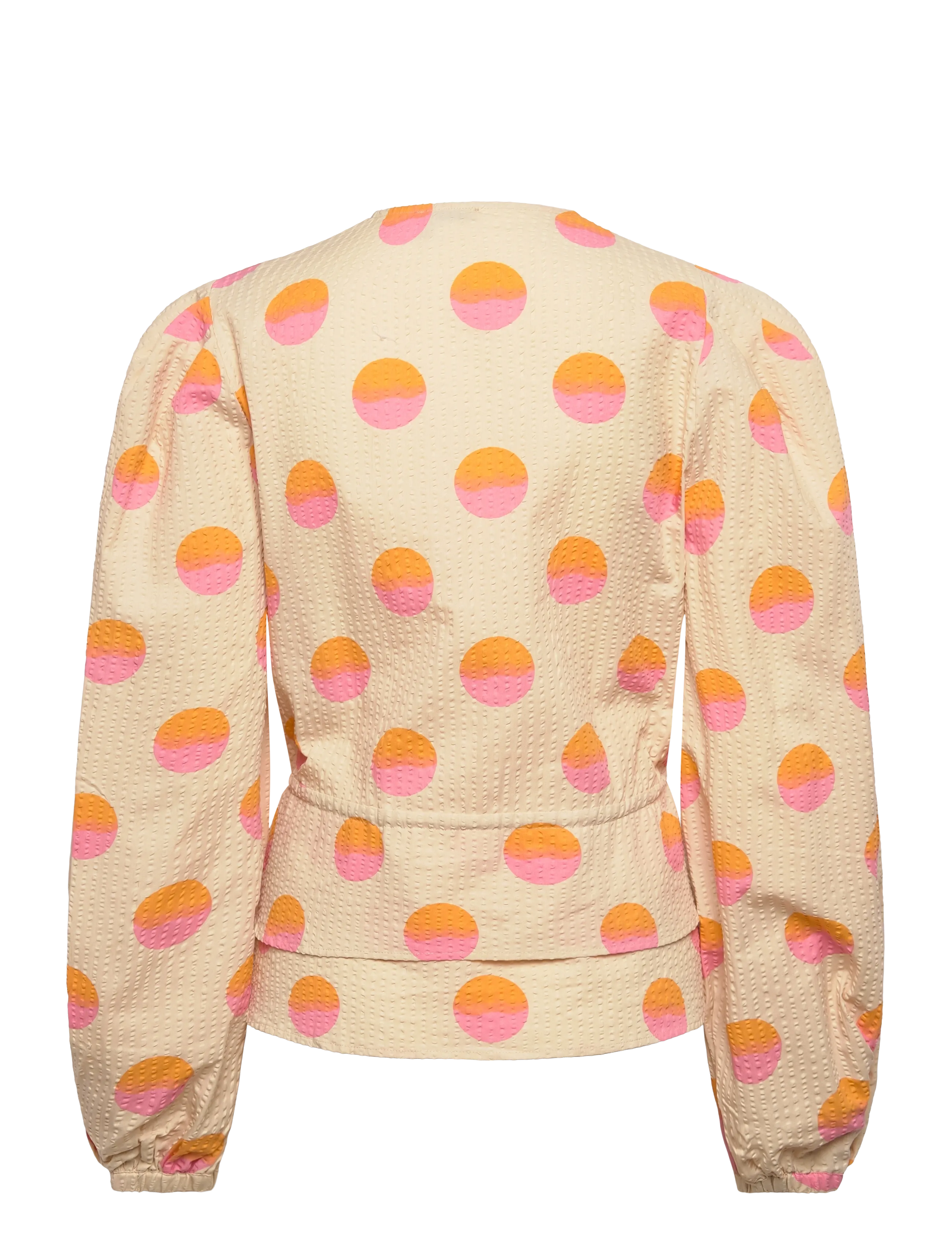 Stella Nova - Big Dot Blouse - langärmlige blusen - creme/red dots - 2