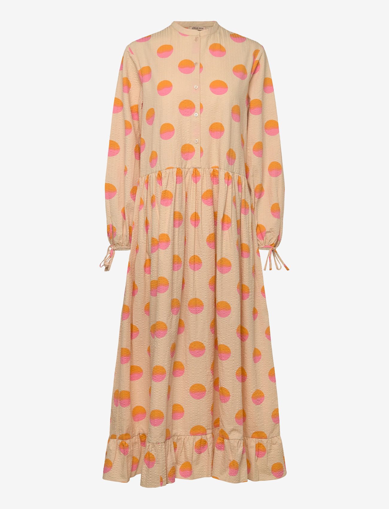Stella Nova - Big Dot Maxi Dress - abendkleider - creme/red dots - 0