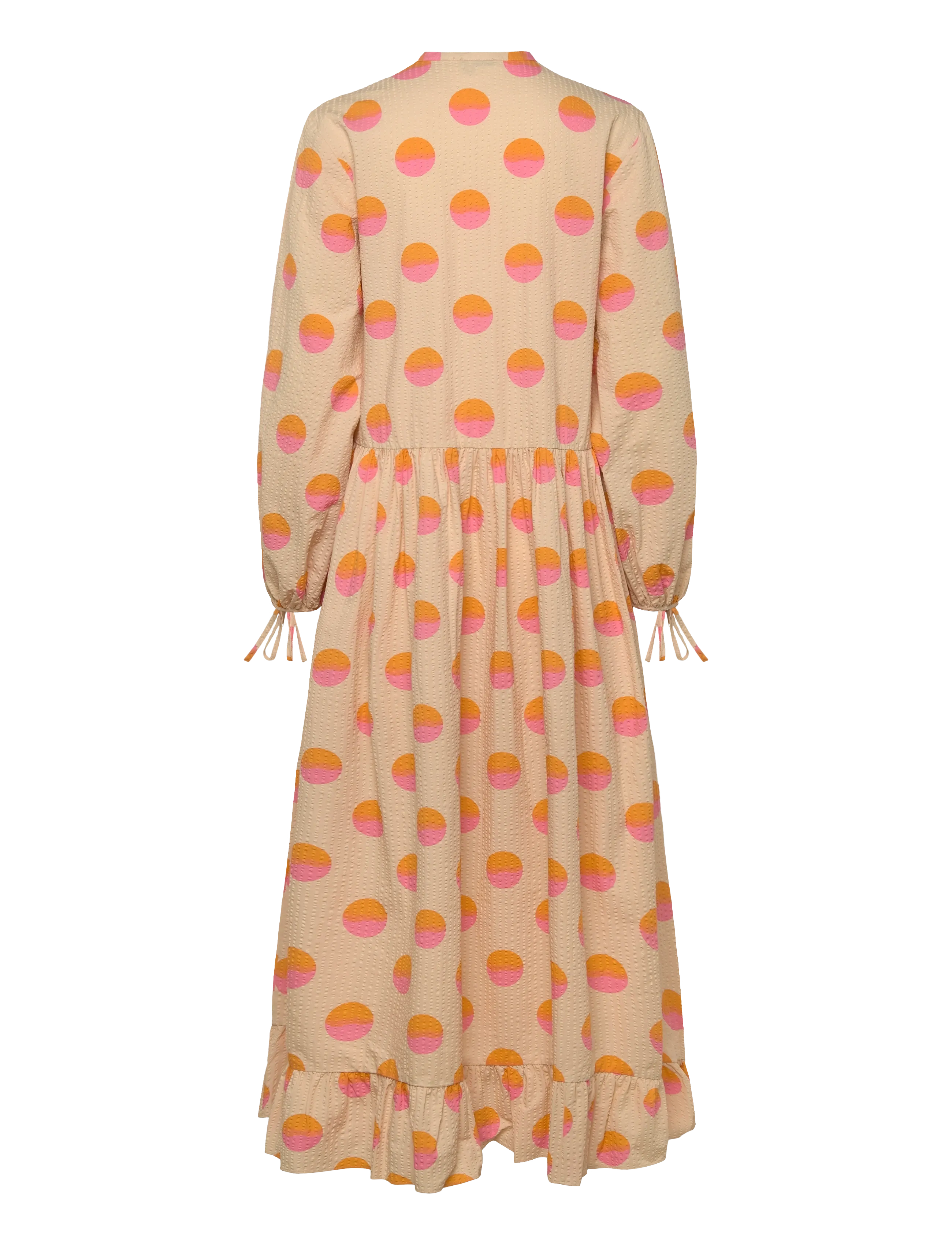 Stella Nova - Big Dot Maxi Dress - aftonklänningar - creme/red dots - 1