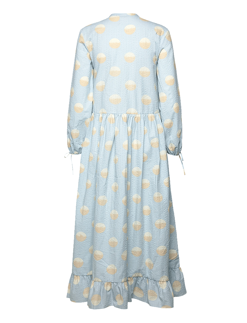 Stella Nova - Big Dot Maxi Dress - aftonklänningar - light blue - 1