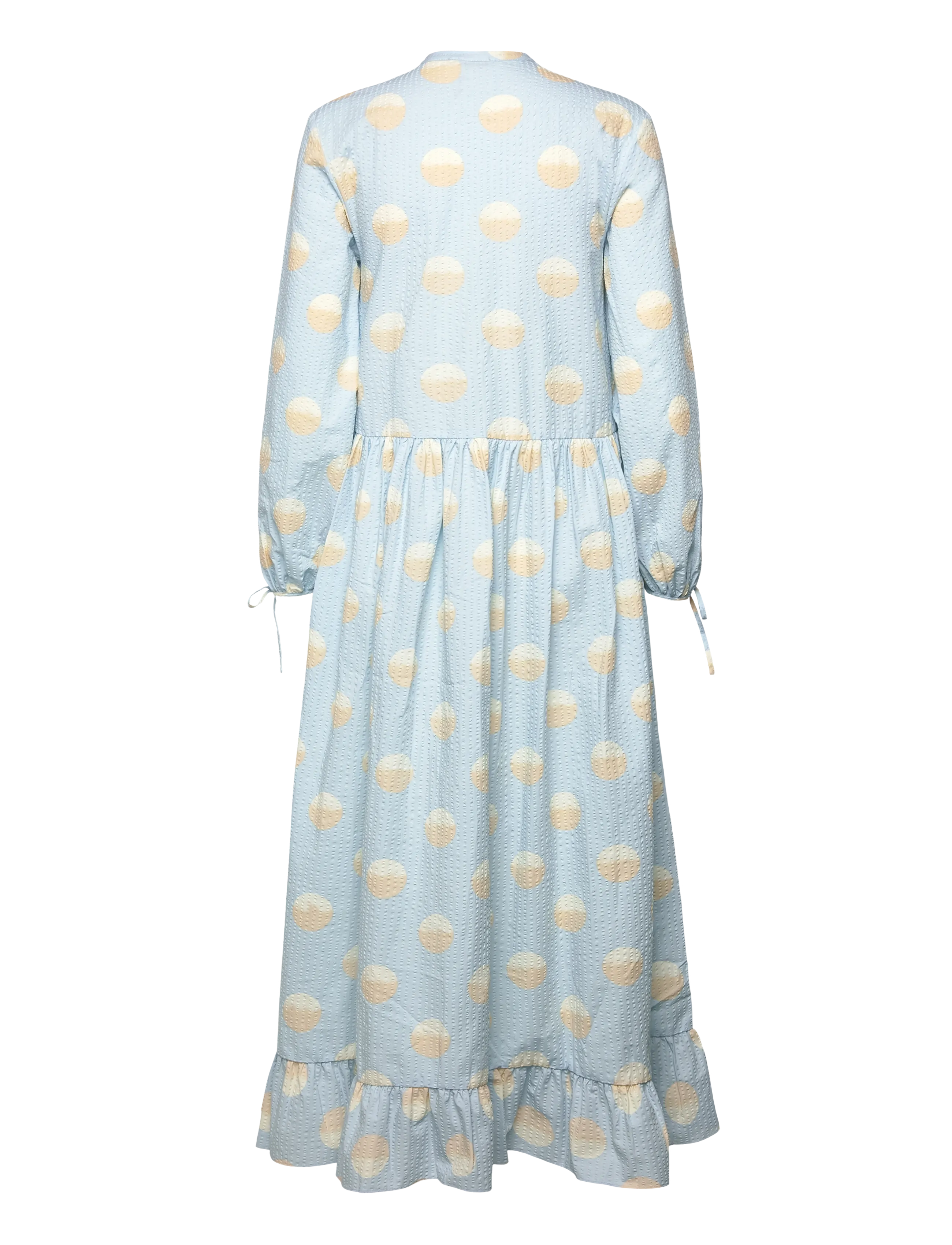 Stella Nova - Big Dot Maxi Dress - maxikjoler - light blue - 1