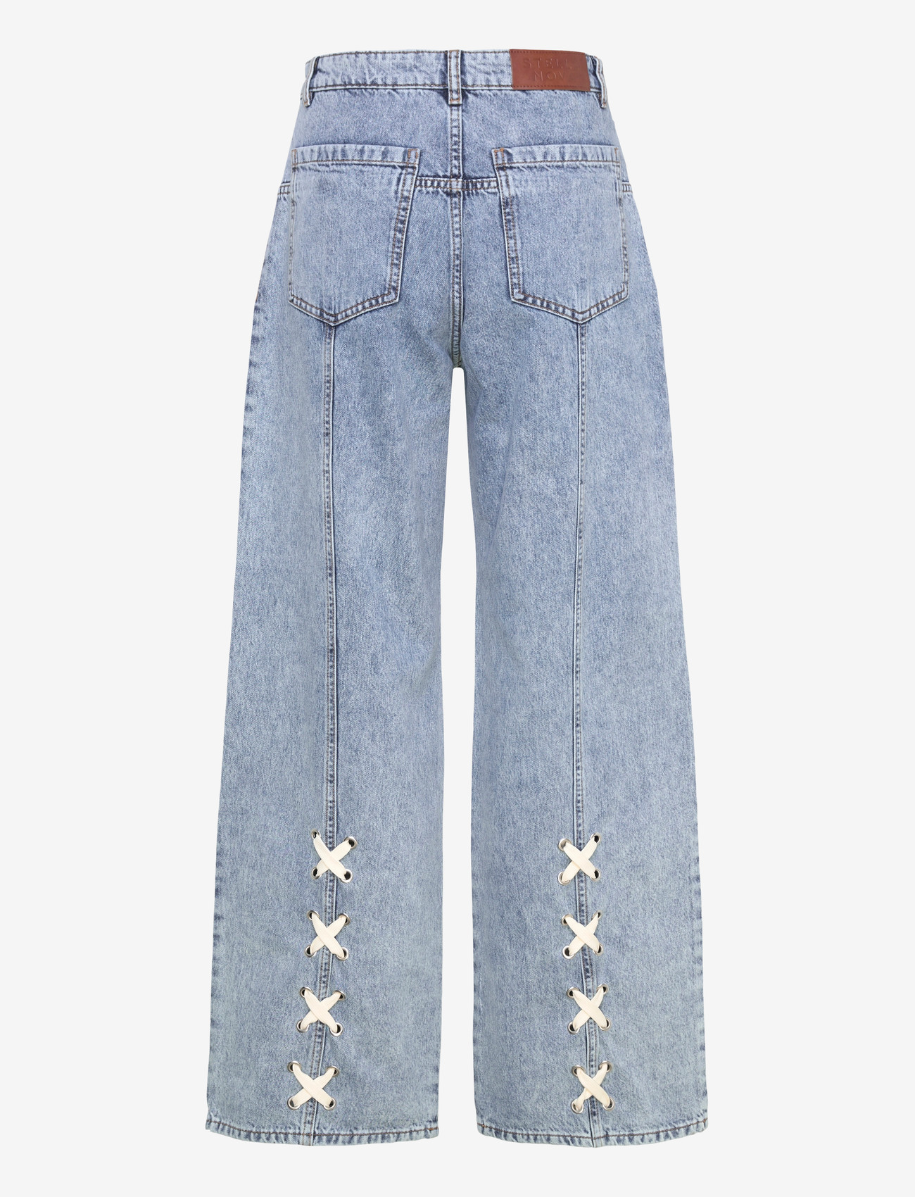 Stella Nova - Moon Washed Denim Pants - hosen mit weitem bein - denim moon wash - 1
