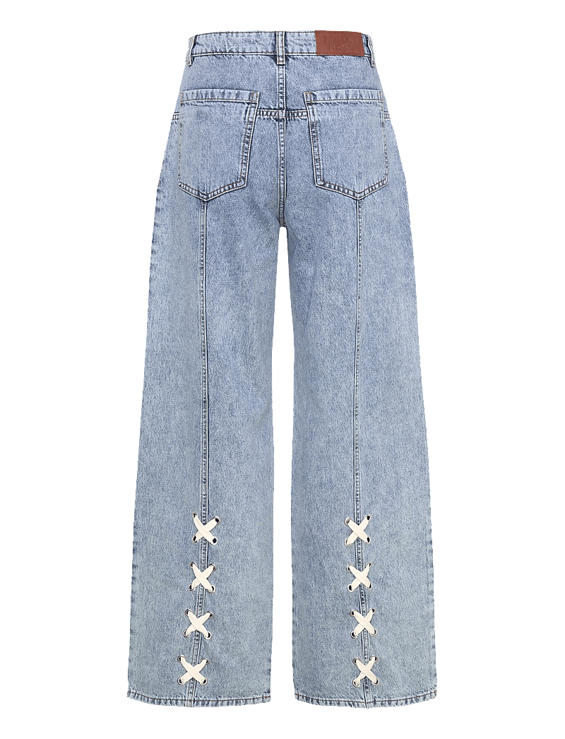 Stella Nova - Moon Washed Denim Pants - hosen mit weitem bein - denim moon wash - 1