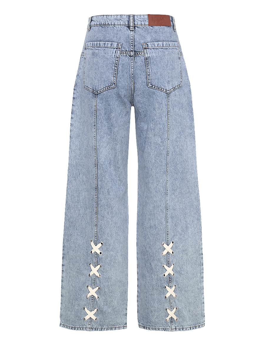 Stella Nova - Moon Washed Denim Pants - vida jeans - denim moon wash - 1