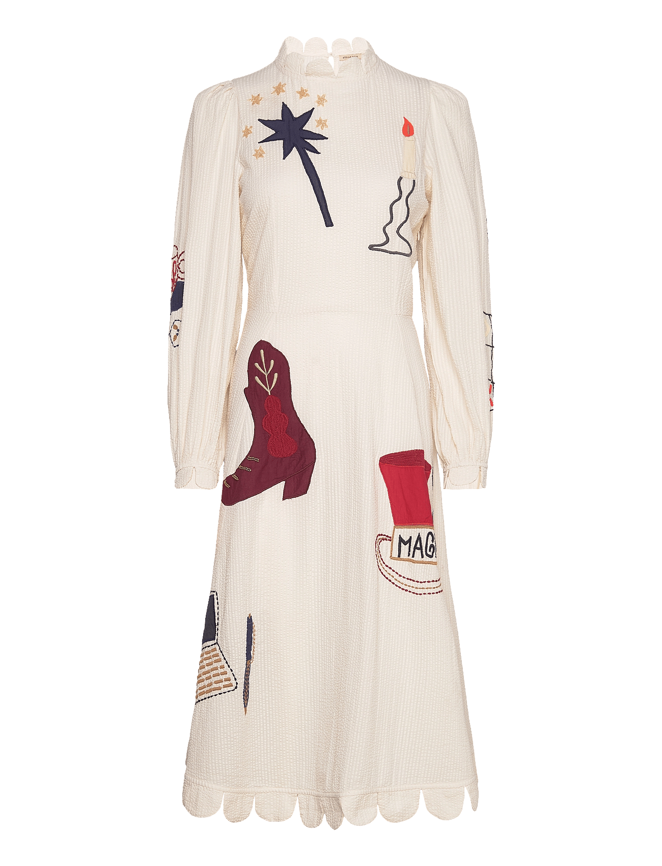 handcrafted circus midi dress Frayed Circus Midi Dress