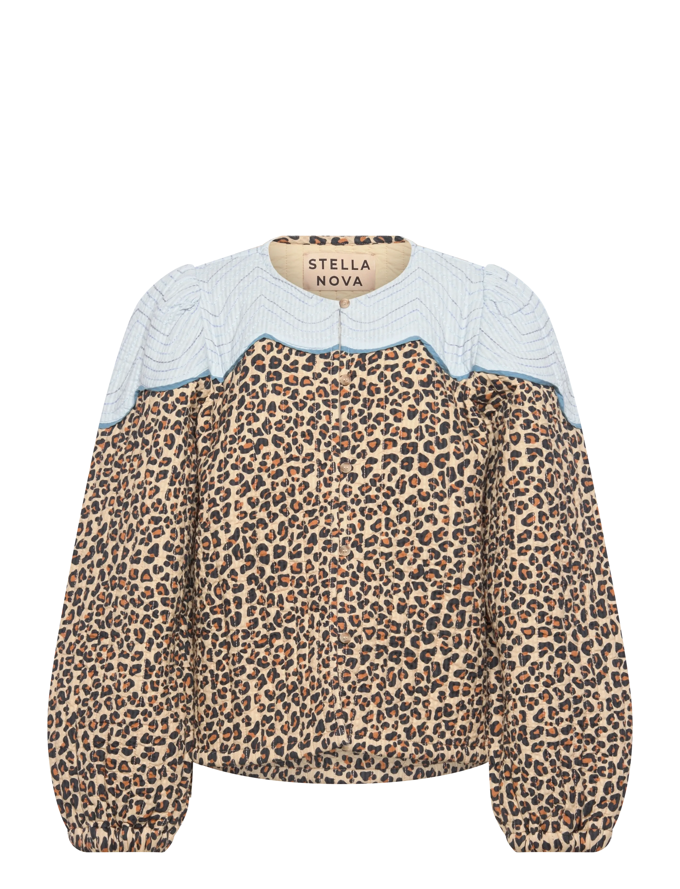 STELLA NOVA Leopard Jacke With Clouds Braun - 42 - Damen