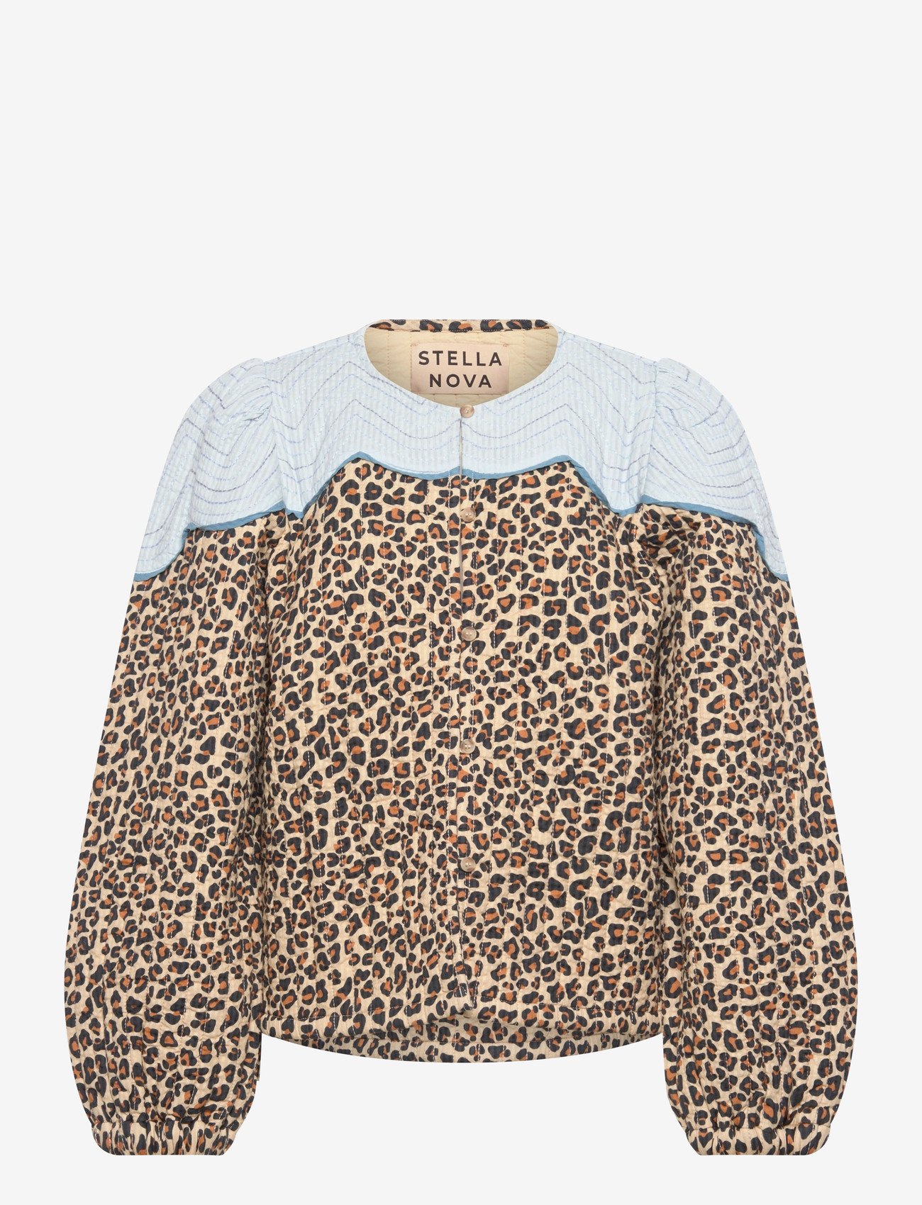 Stella Nova - Leopard Jacket with Clouds - vårjackor - leopard - 0