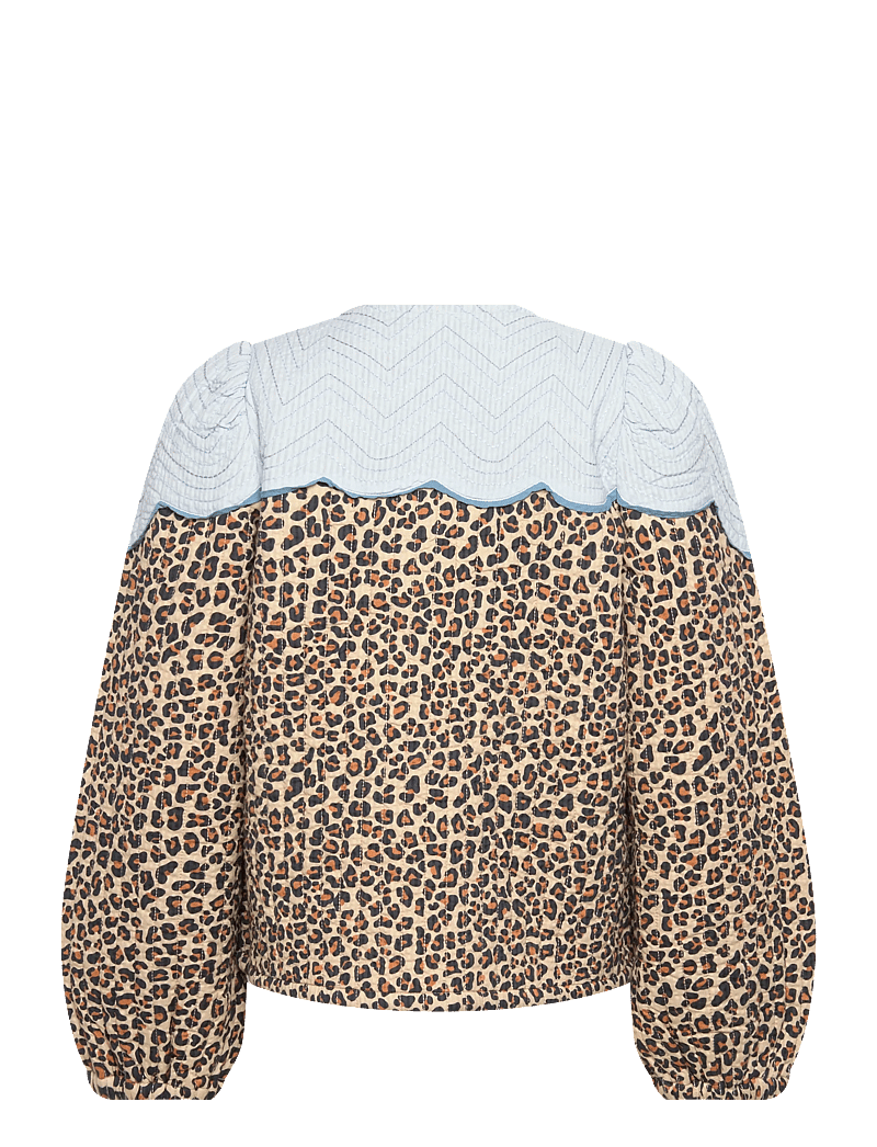 Stella Nova - Leopard Jacket with Clouds - quiltede jakker - leopard - 1