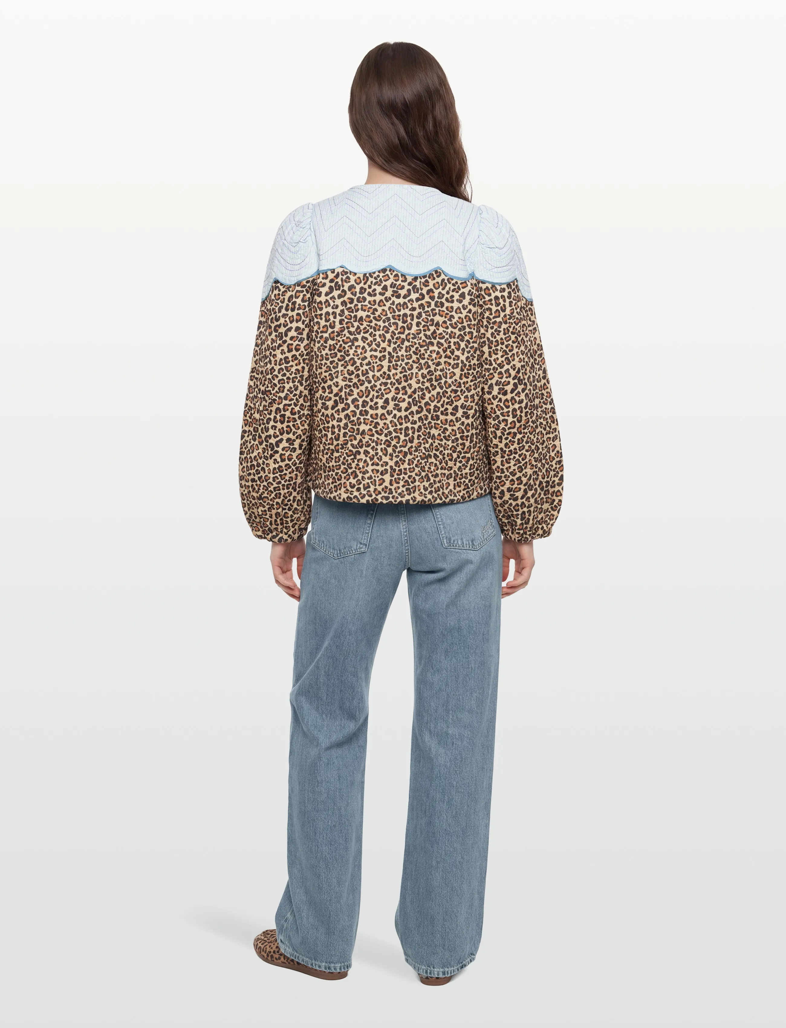 Stella Nova - Leopard Jacket with Clouds - Üleriided - leopard - 4