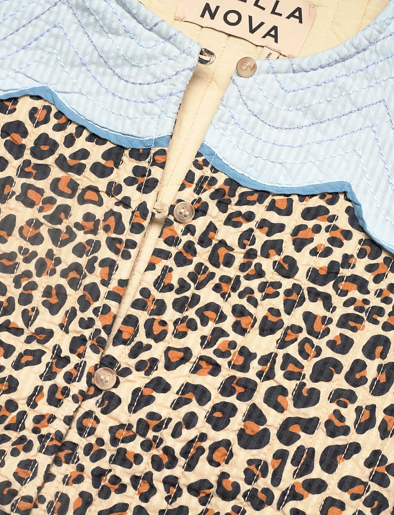 Stella Nova - Leopard Jacket with Clouds - quiltede jakker - leopard - 2