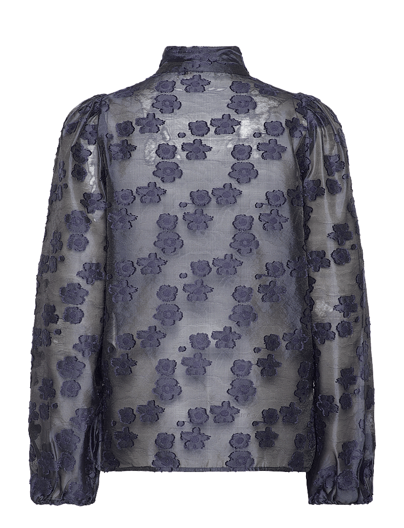 Stella Nova - Blouse with tie band at neck - langærmede bluser - navy - 2