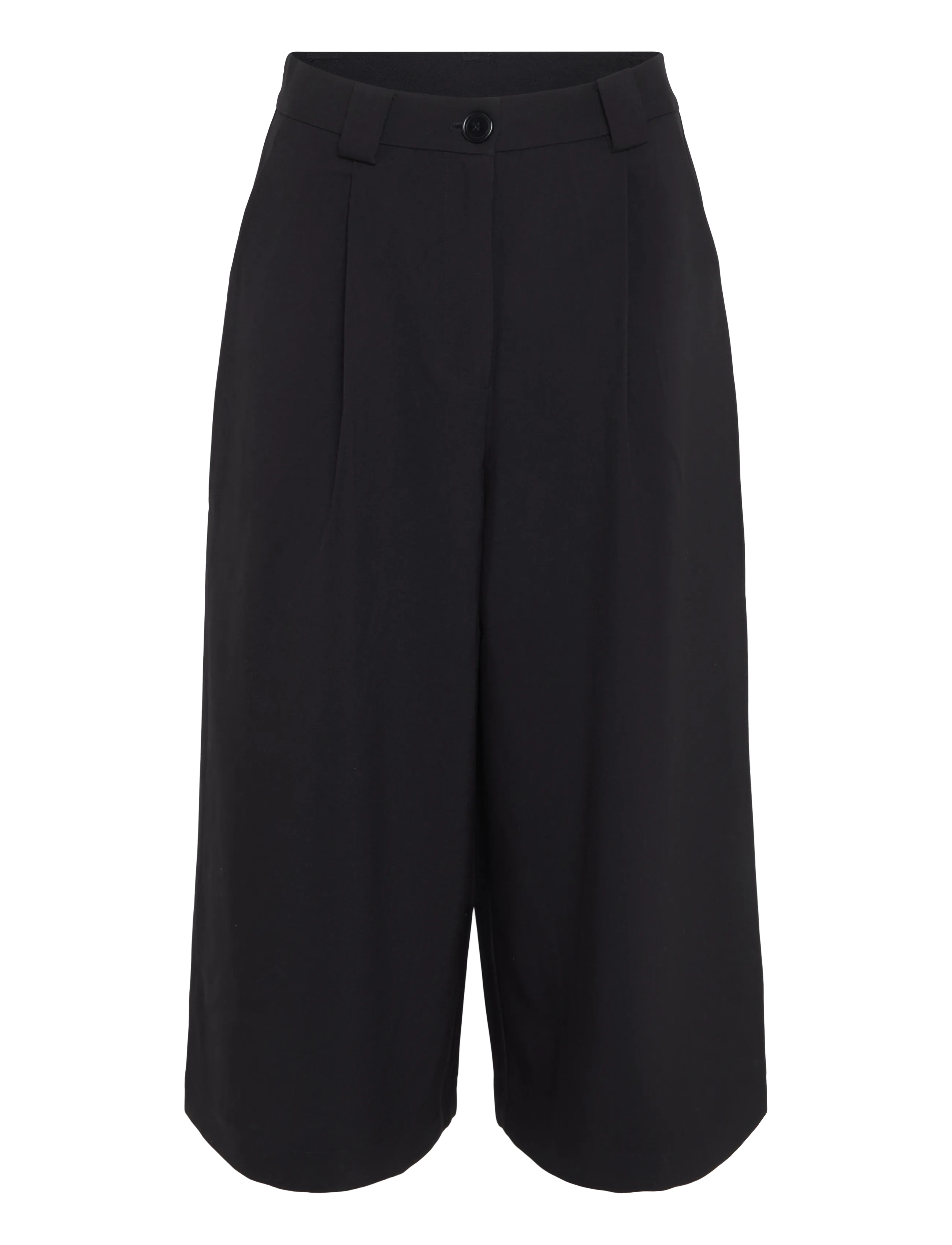 Stella Nova - Cropped Mid-Waist Pant - culottes - black - 1