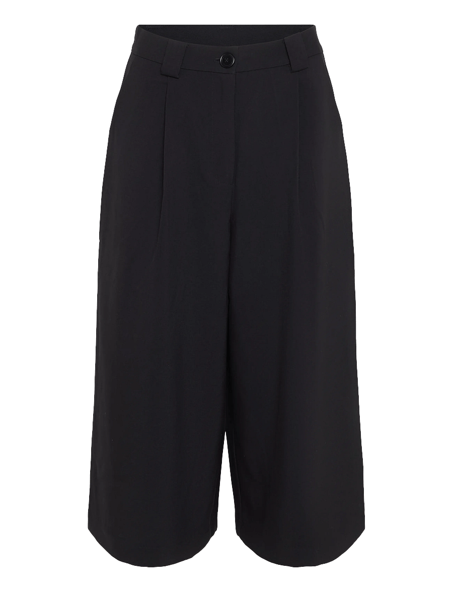 Stella Nova - Cropped Mid-Waist Pant - culottes - black - 1