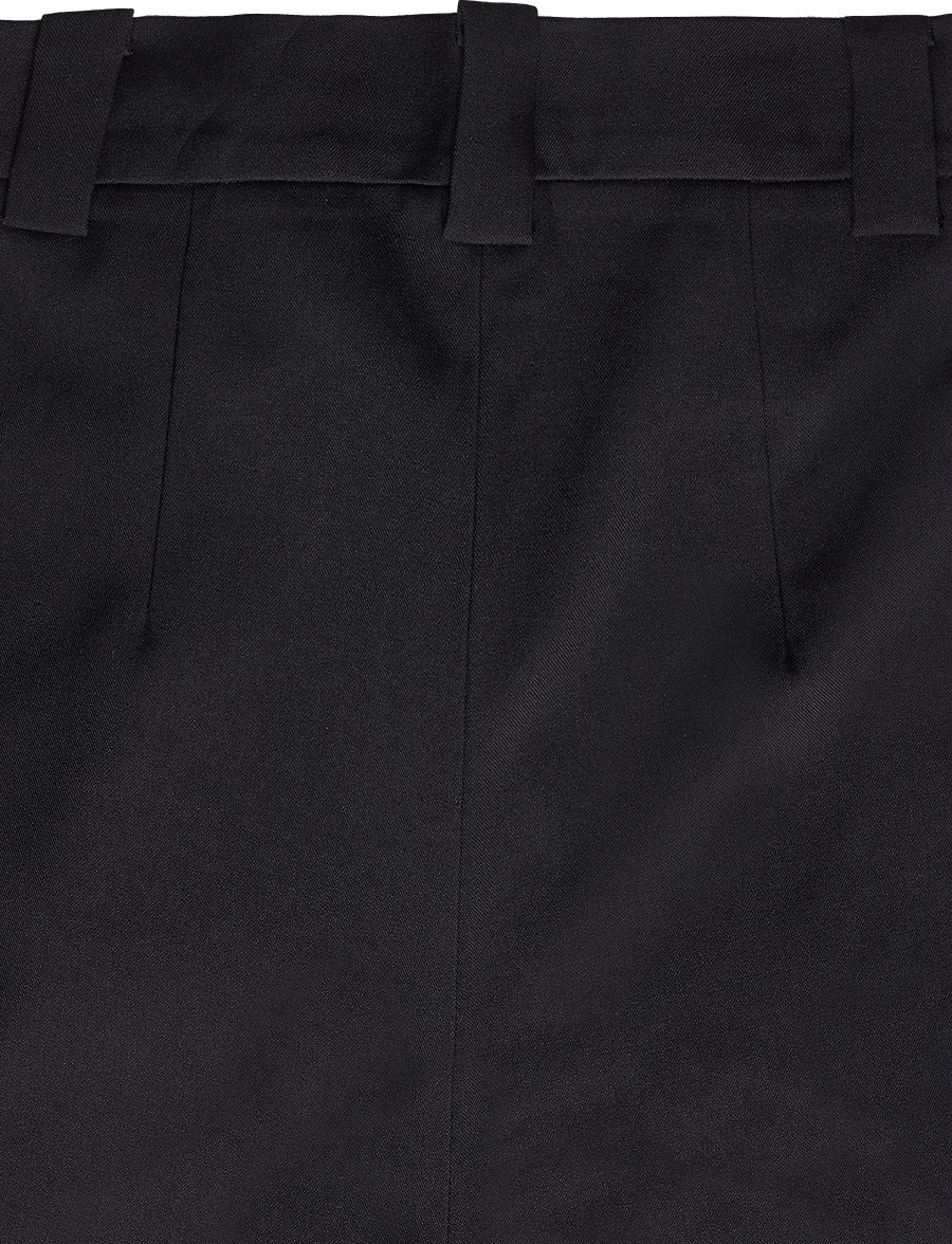 Stella Nova - Cropped Mid-Waist Pant - culottes - black - 4