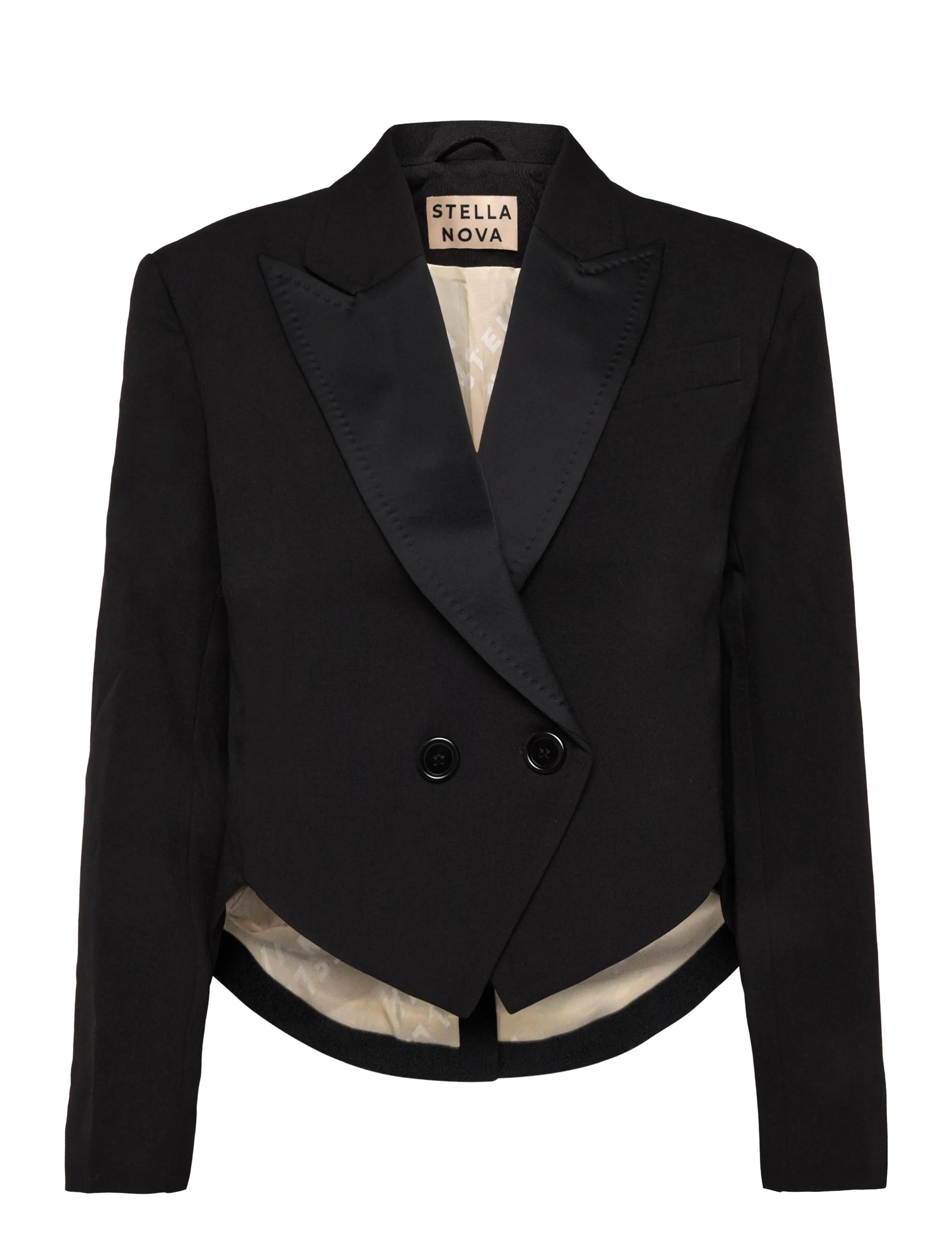 Stella Nova Tuxedo Blazer - Korta kavajer - BLACK / black
