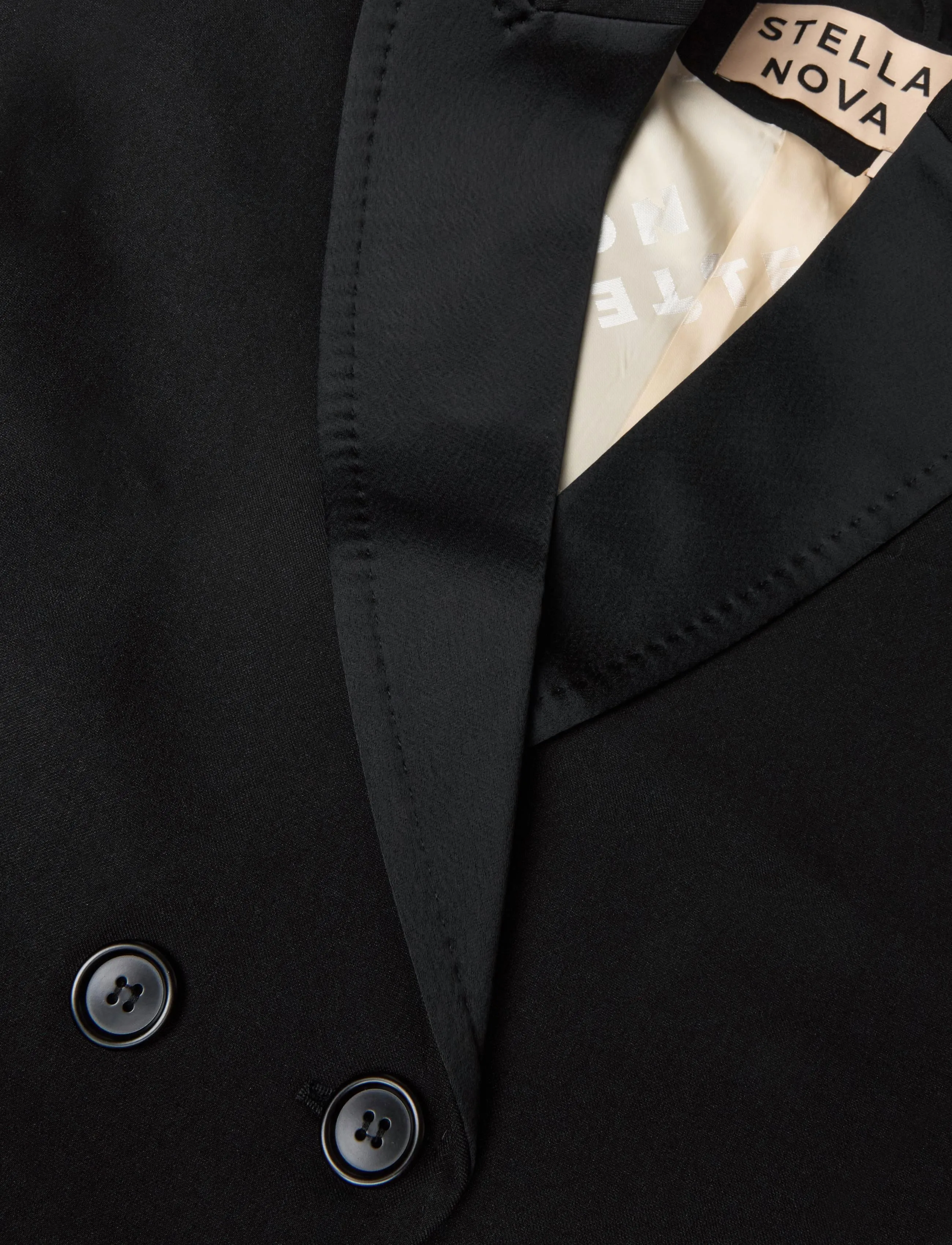 Stella Nova - Tuxedo Blazer - korta kavajer - black - 4
