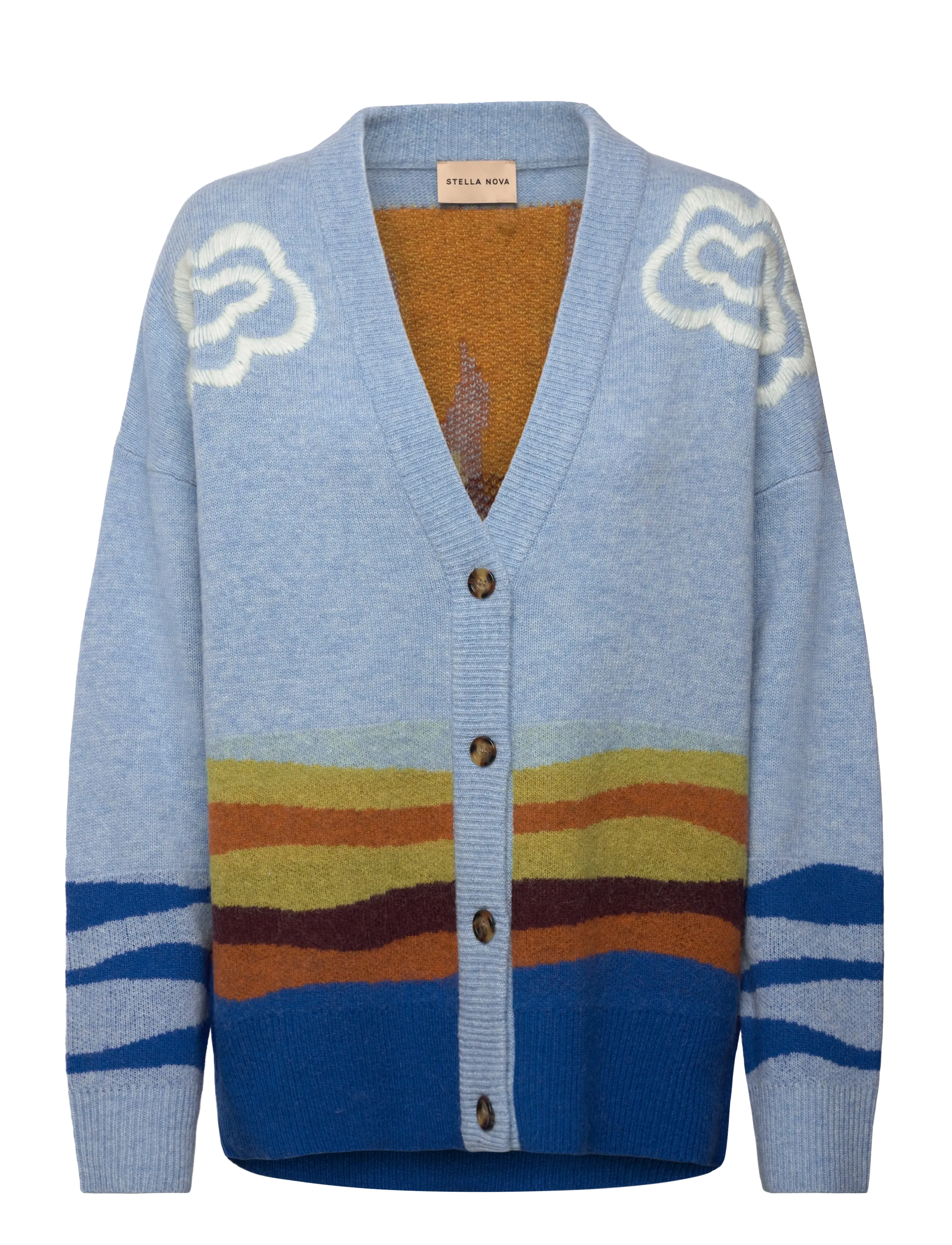 Stella Nova Elements Cardigan - Officewear - MULTICOLOUR / blue