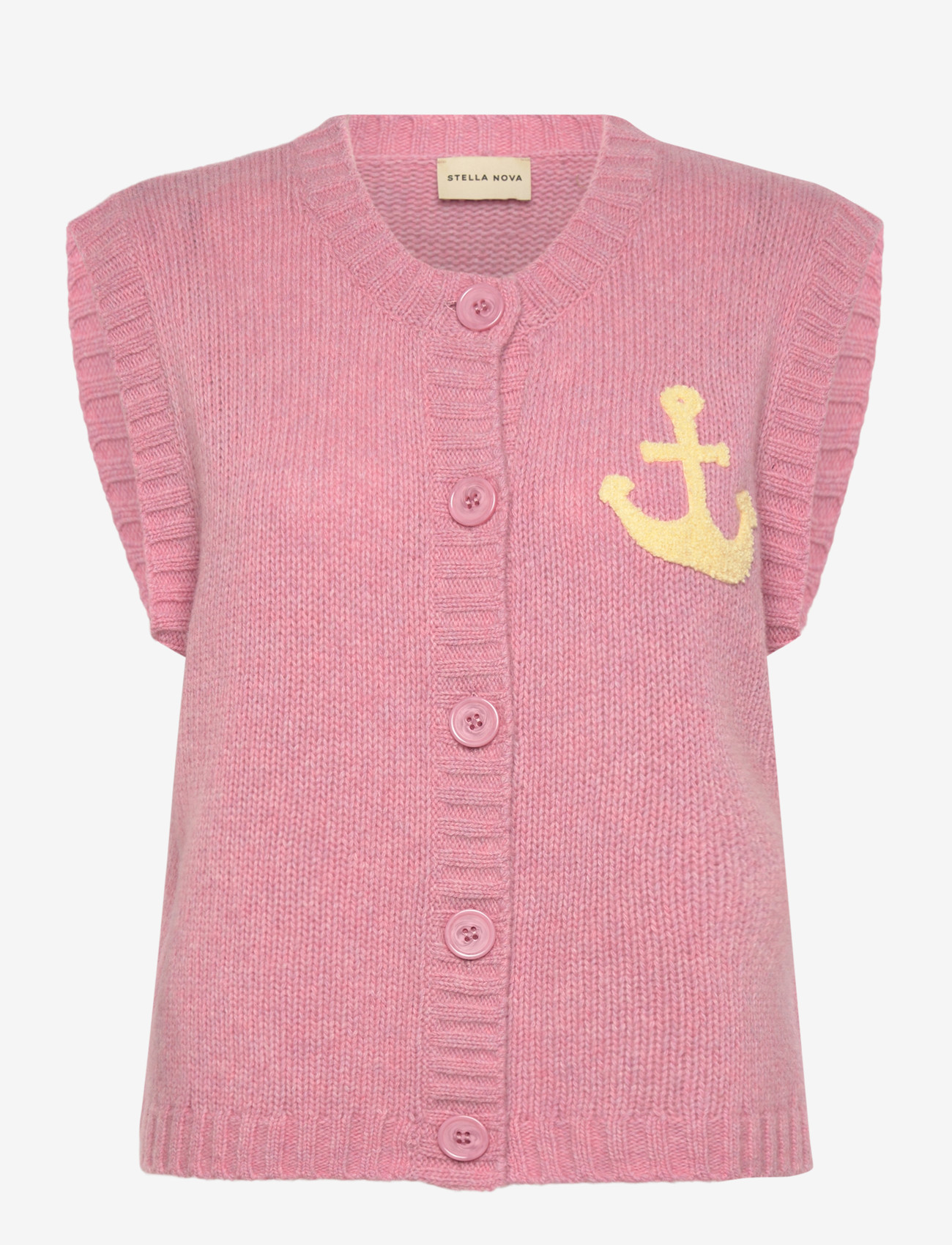 Stella Nova - Anchor vest - stickade västar - 517 lilac - 1