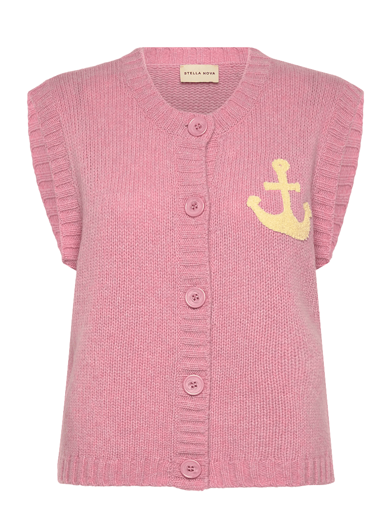 Stella Nova - Anchor vest - stickade västar - 517 lilac - 1