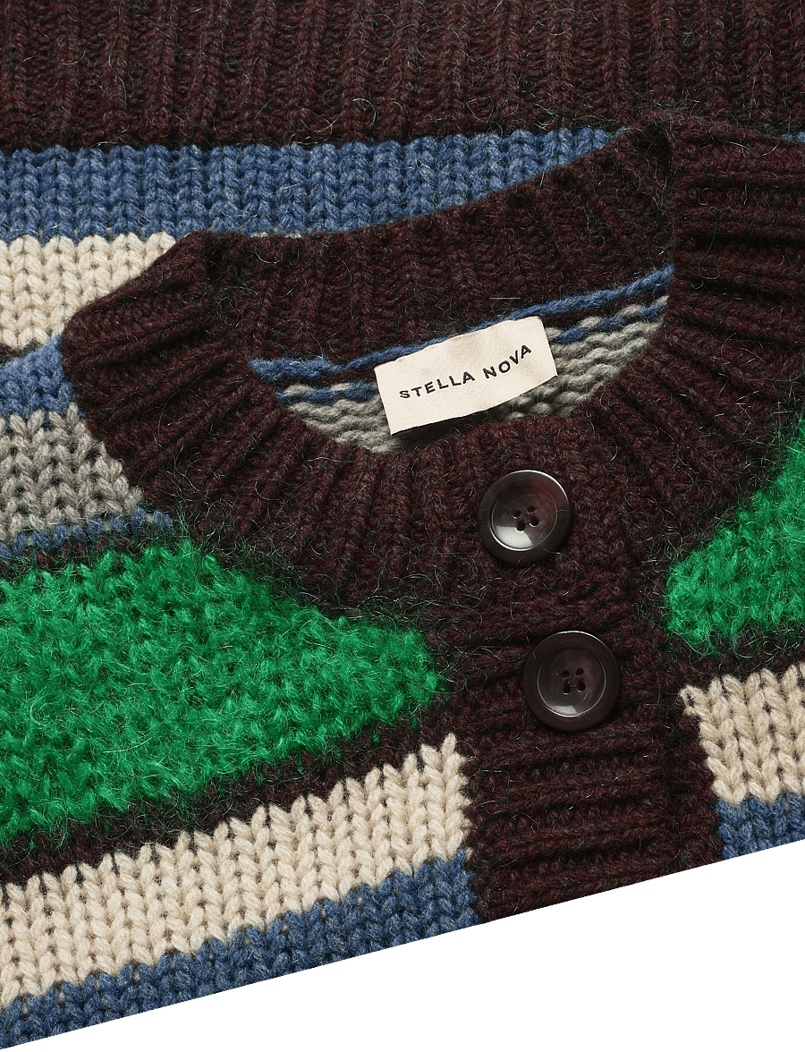 Stella Nova - Multi Striped Cardigan - cardigans - multicolour - 4