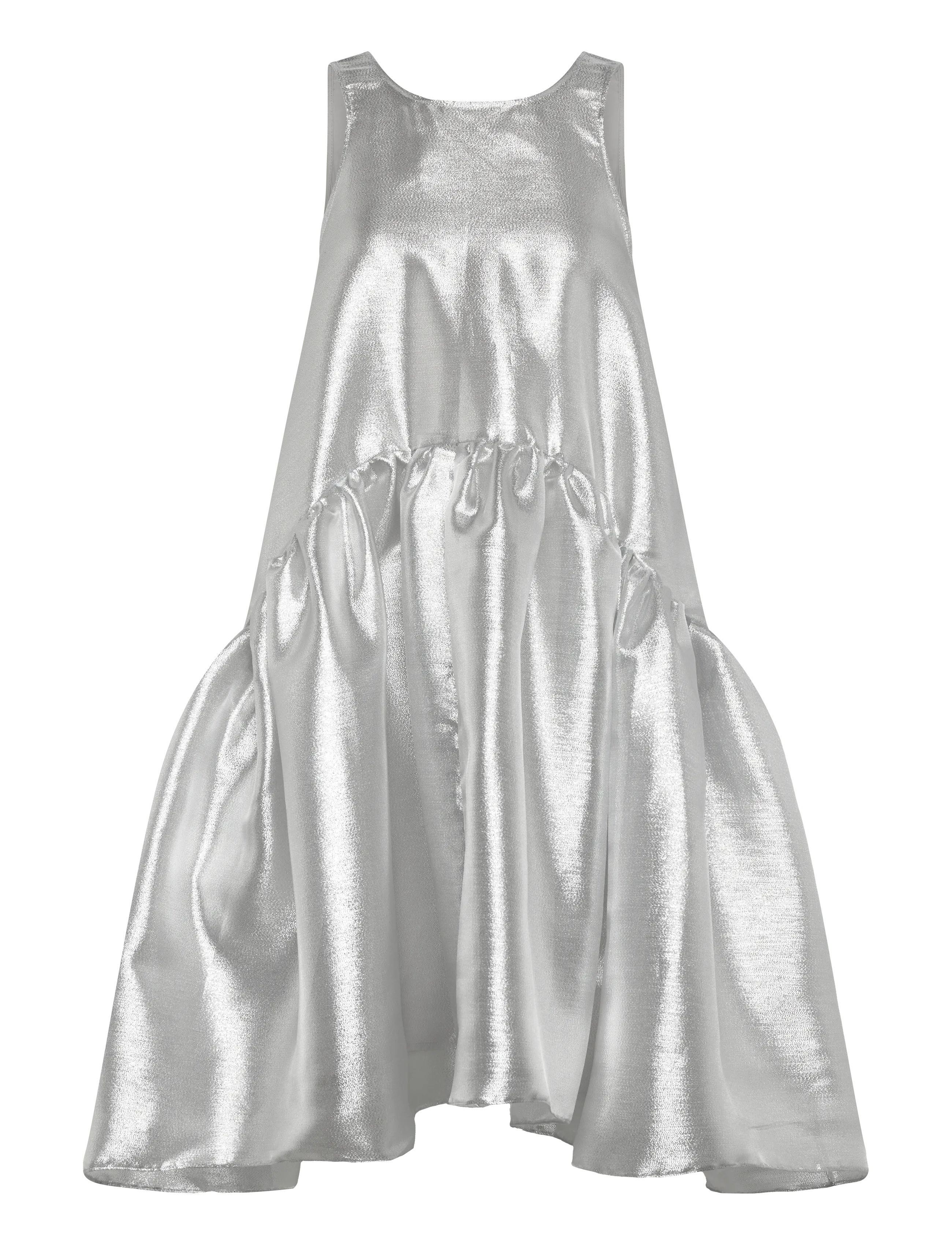 Stella Nova Silver Midi Dress - Stella Nova - 914 PEARL SILVER / silver