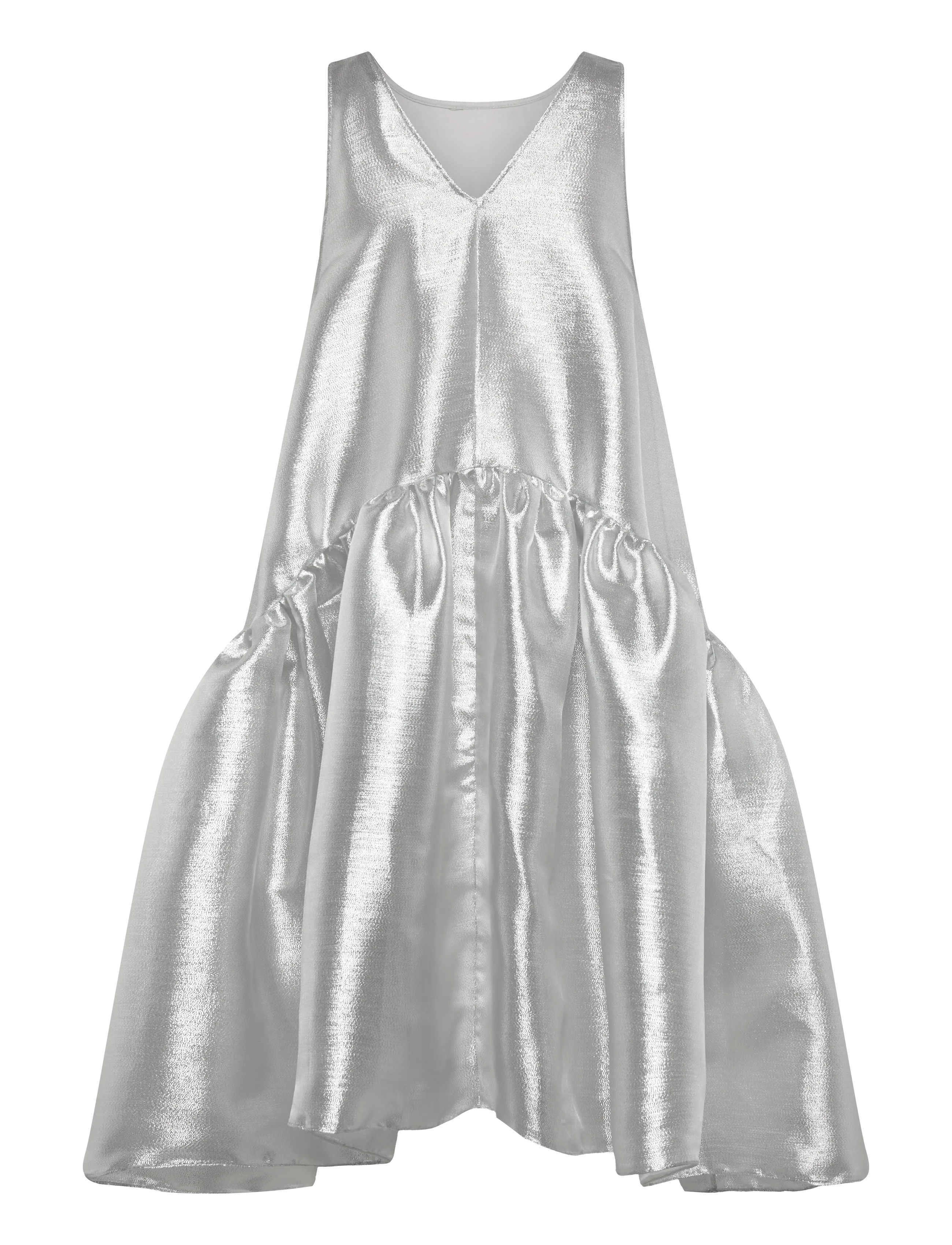 Stella Nova - Silver Midi Dress - party dresses - 914 pearl silver - 2