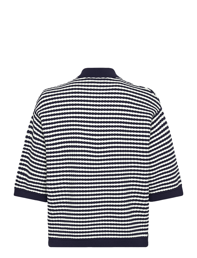 Stella Nova - Polo Knit - pikéer - 409 navy /creme - 2