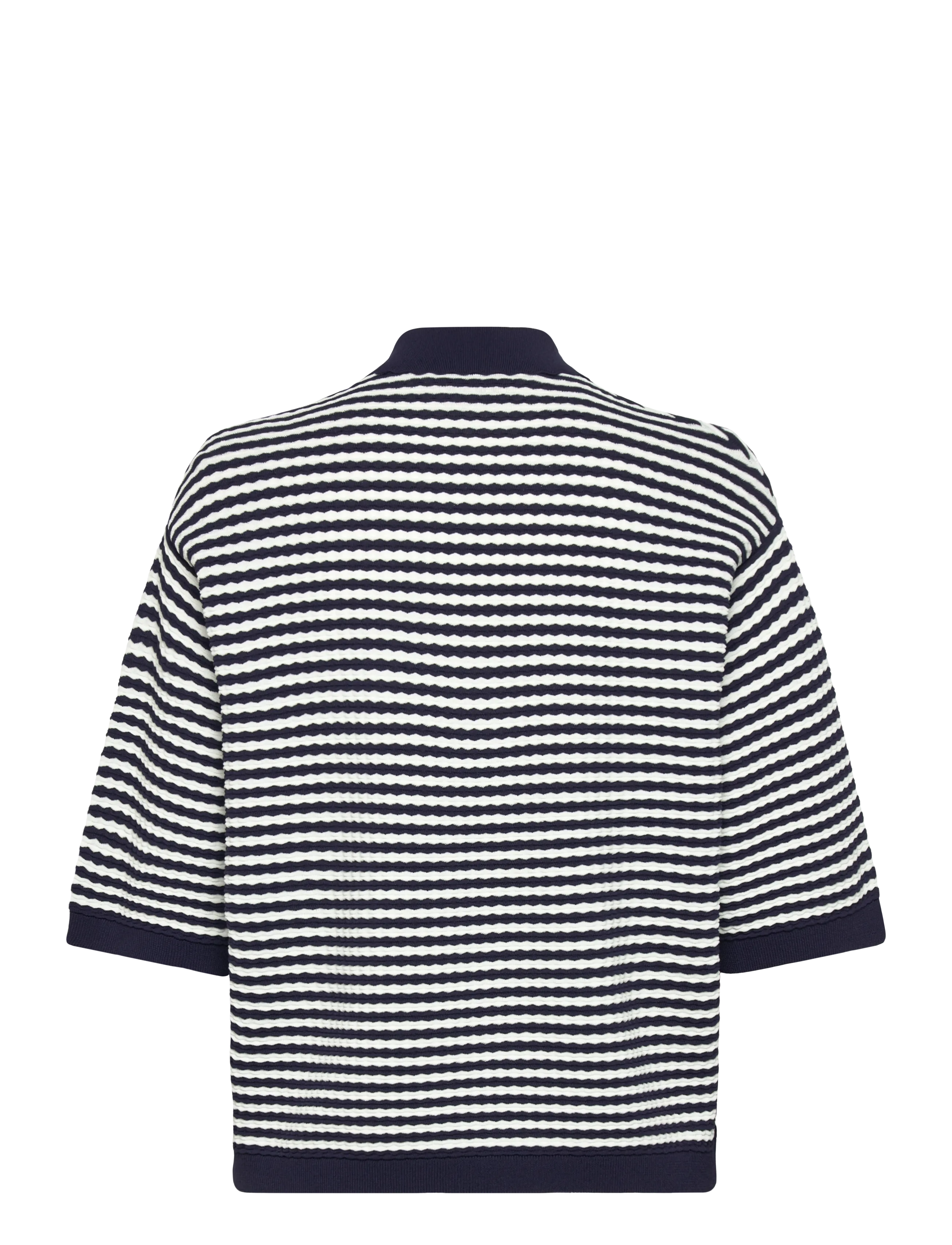 Stella Nova - Polo Knit - t-shirts & tops - 409 navy /creme - 2