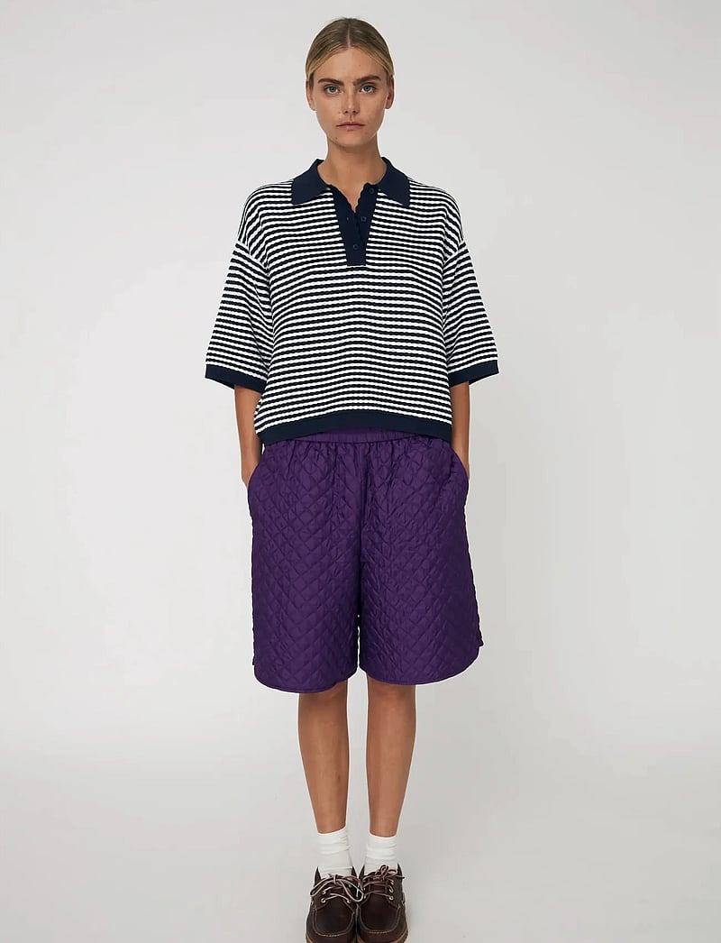 Stella Nova - Polo Knit - pikéer - 409 navy /creme - 0