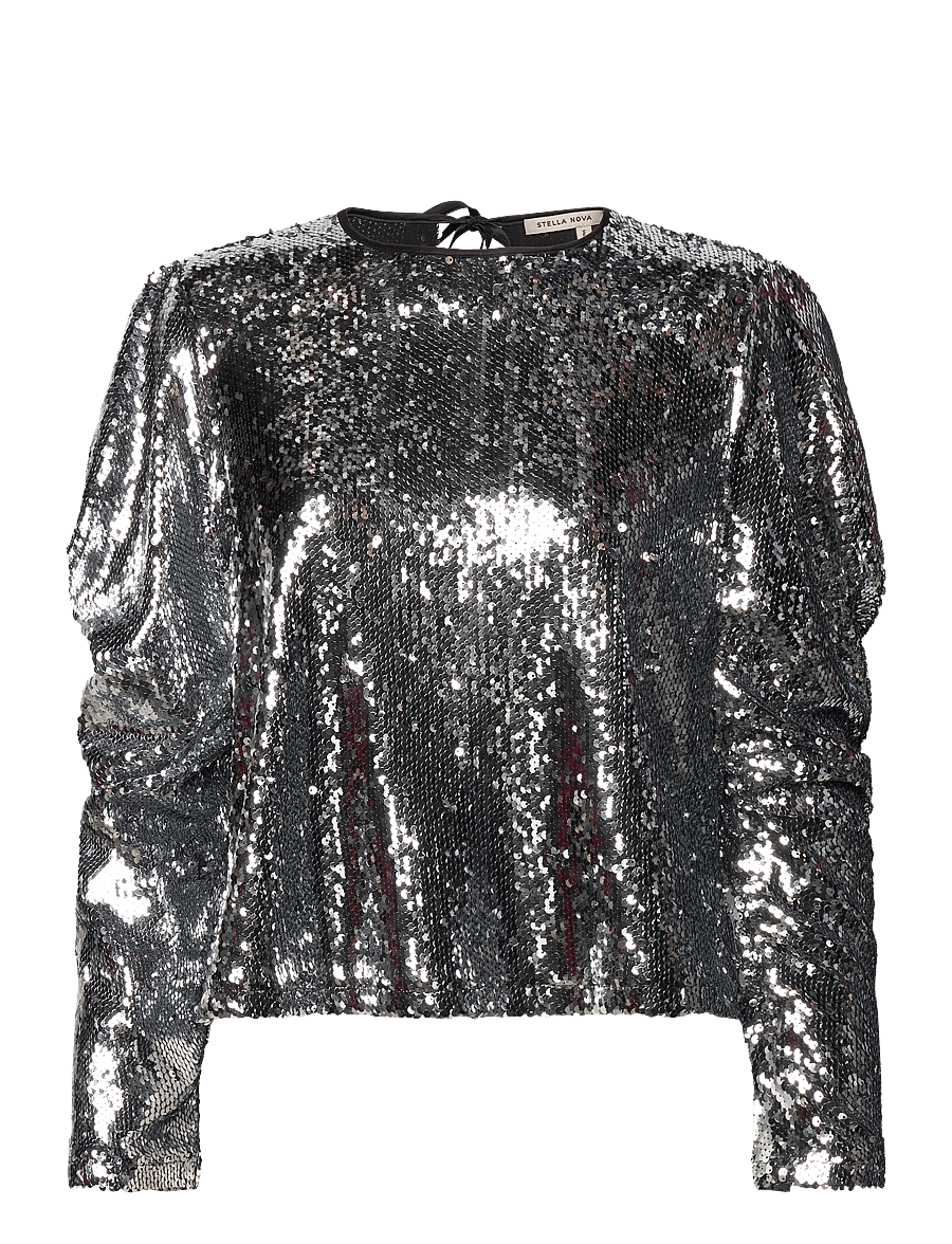 Stella Nova - Sequins blouse - langærmede bluser - sparkeling star - 1