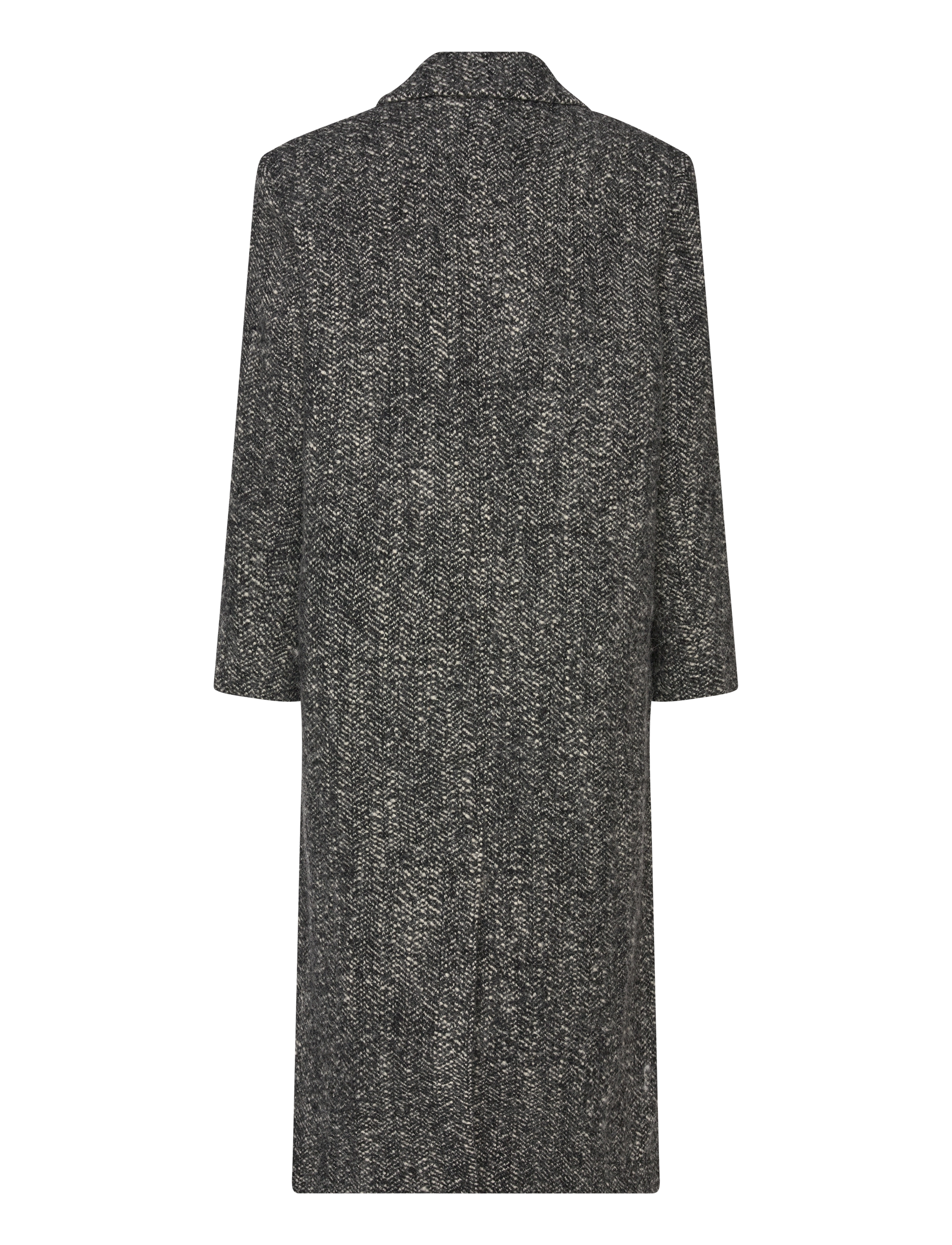 Stella Nova - Coat with straight shoulders - black white - 1