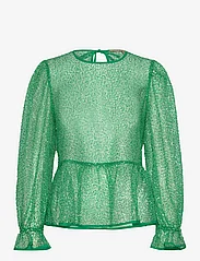 Stella Nova - Sequins blouse - long-sleeved blouses - bright mint - 0