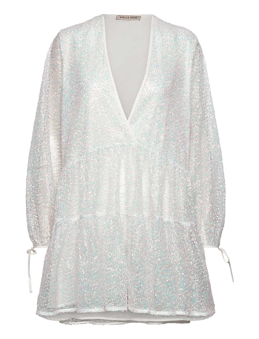Stella Nova - Sequins mini dress - konfirmation - mother of pearl - 1