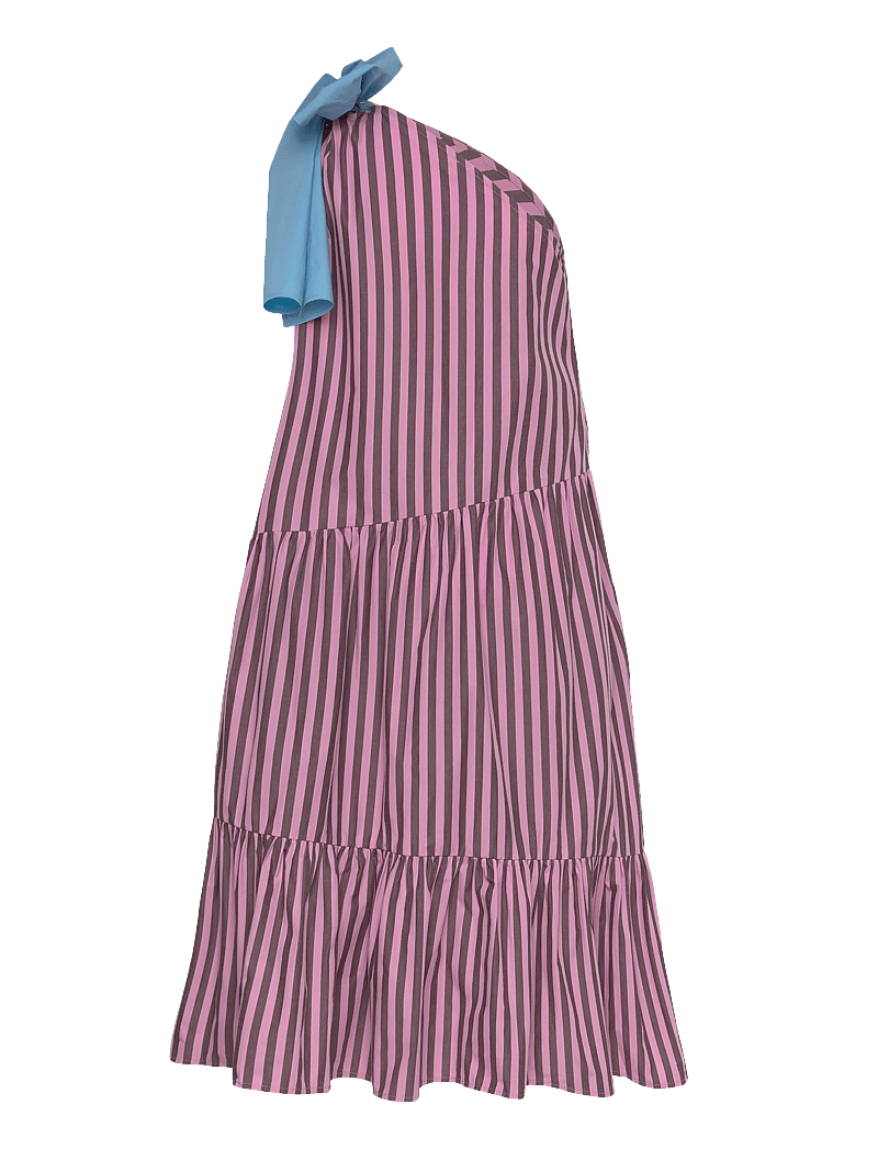 Stella Nova - Striped Bow Maxi Dress - maxi dresses - 559 purple - 2