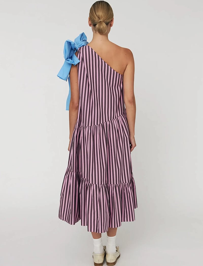 Stella Nova - Striped Bow Maxi Dress - maxi dresses - 559 purple - 5