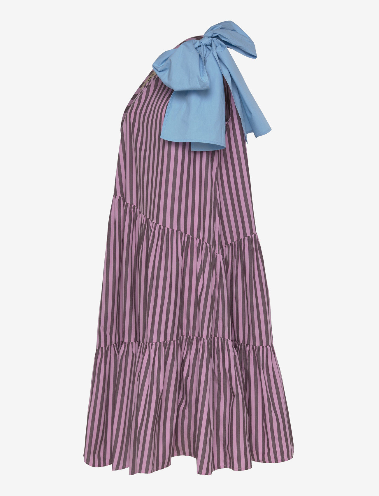Stella Nova - Striped Bow Maxi Dress - maxi dresses - 559 purple - 3