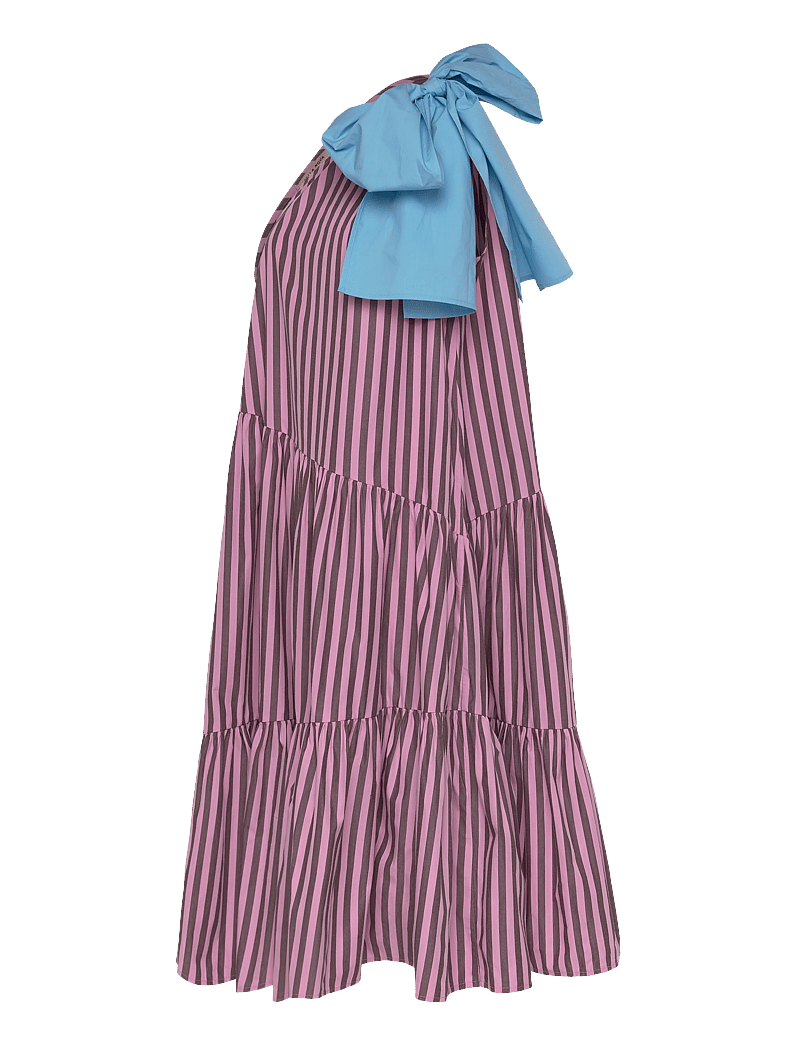 Stella Nova - Striped Bow Maxi Dress - maxi dresses - 559 purple - 3
