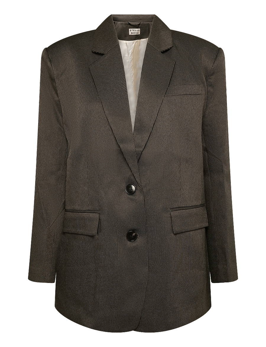 Stella Nova - Oversized Blazer - enkelknäppta kavajer - army - 1