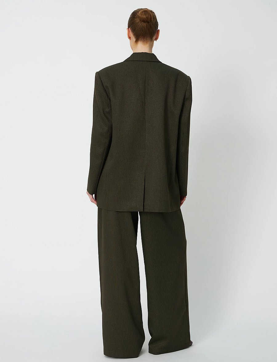 Stella Nova - Oversized Blazer - enkelknäppta kavajer - army - 3
