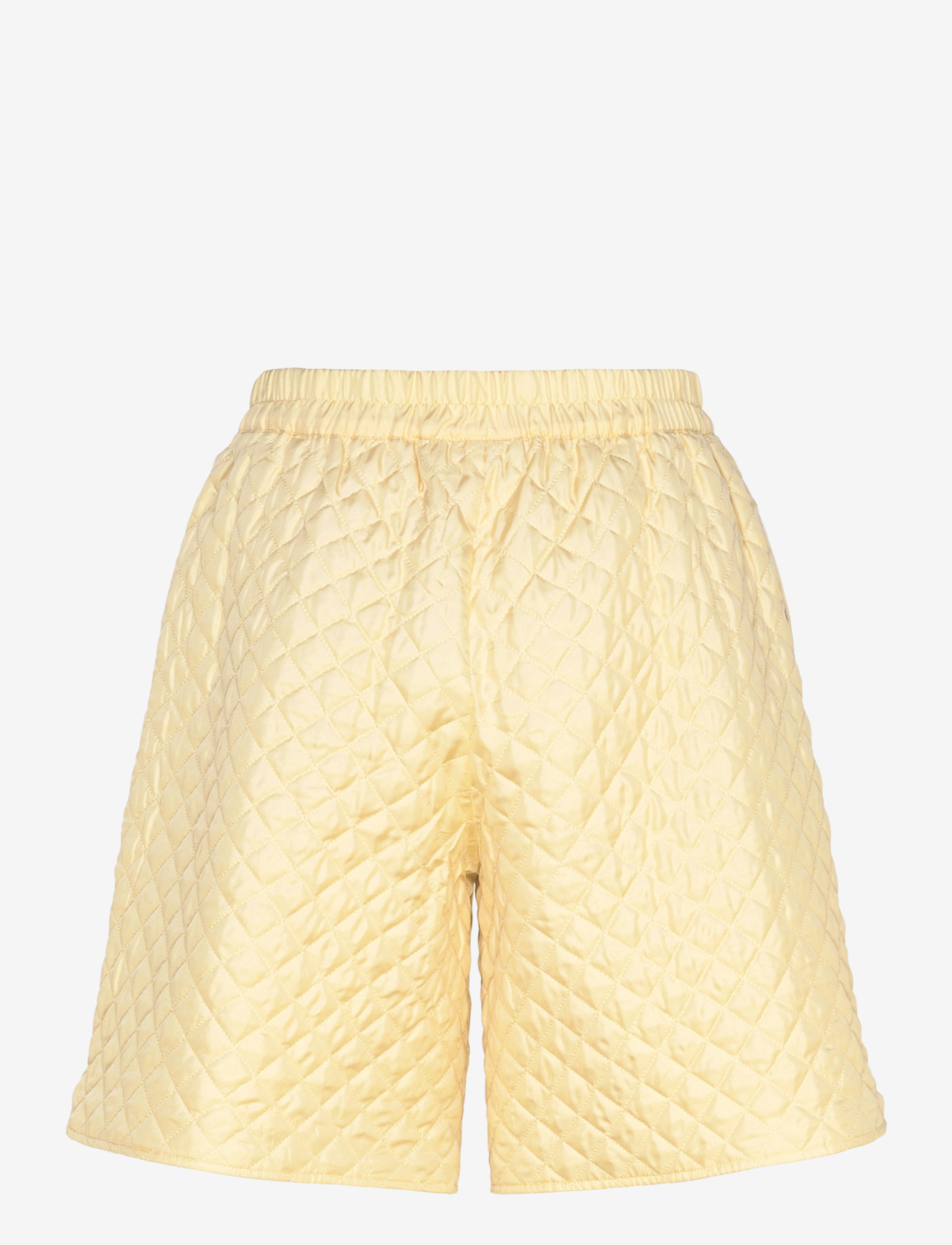 Stella Nova - Quilted Silk Shorts - casual shorts - 133 soft yellow - 2