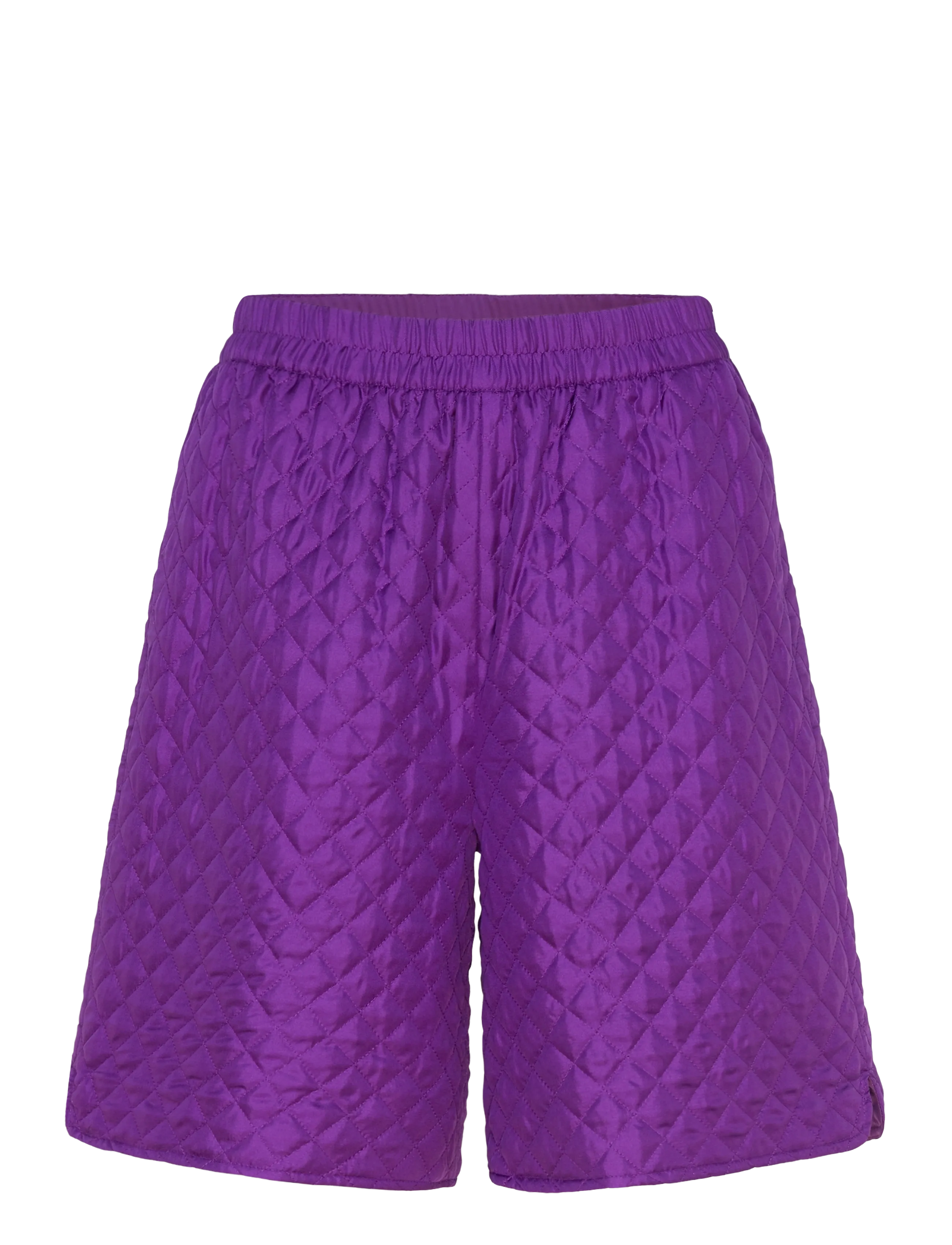 Stella Nova Quilted Silk Shorts - Shortsit - 542 SEDUCTIVE PURPLE / purple