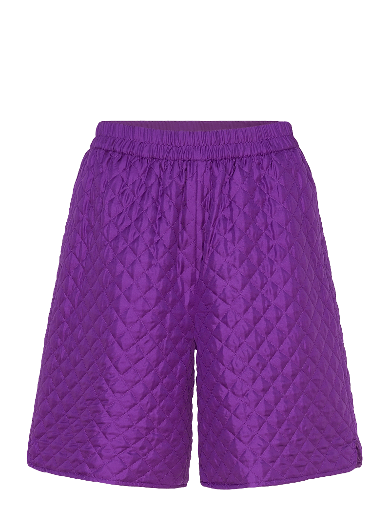 Stella Nova - Quilted Silk Shorts - casual shorts - 542 seductive purple - 1