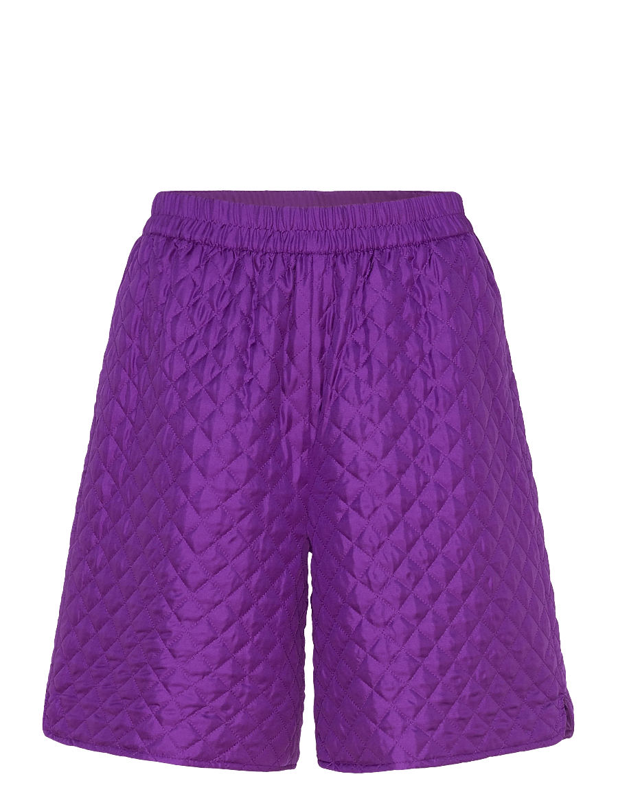 Stella Nova - Quilted Silk Shorts - freizeitshorts - 542 seductive purple - 1