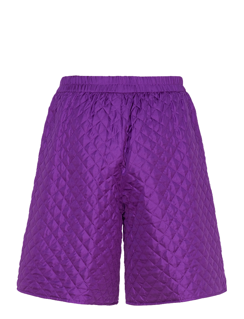 Stella Nova - Quilted Silk Shorts - casual shorts - 542 seductive purple - 2